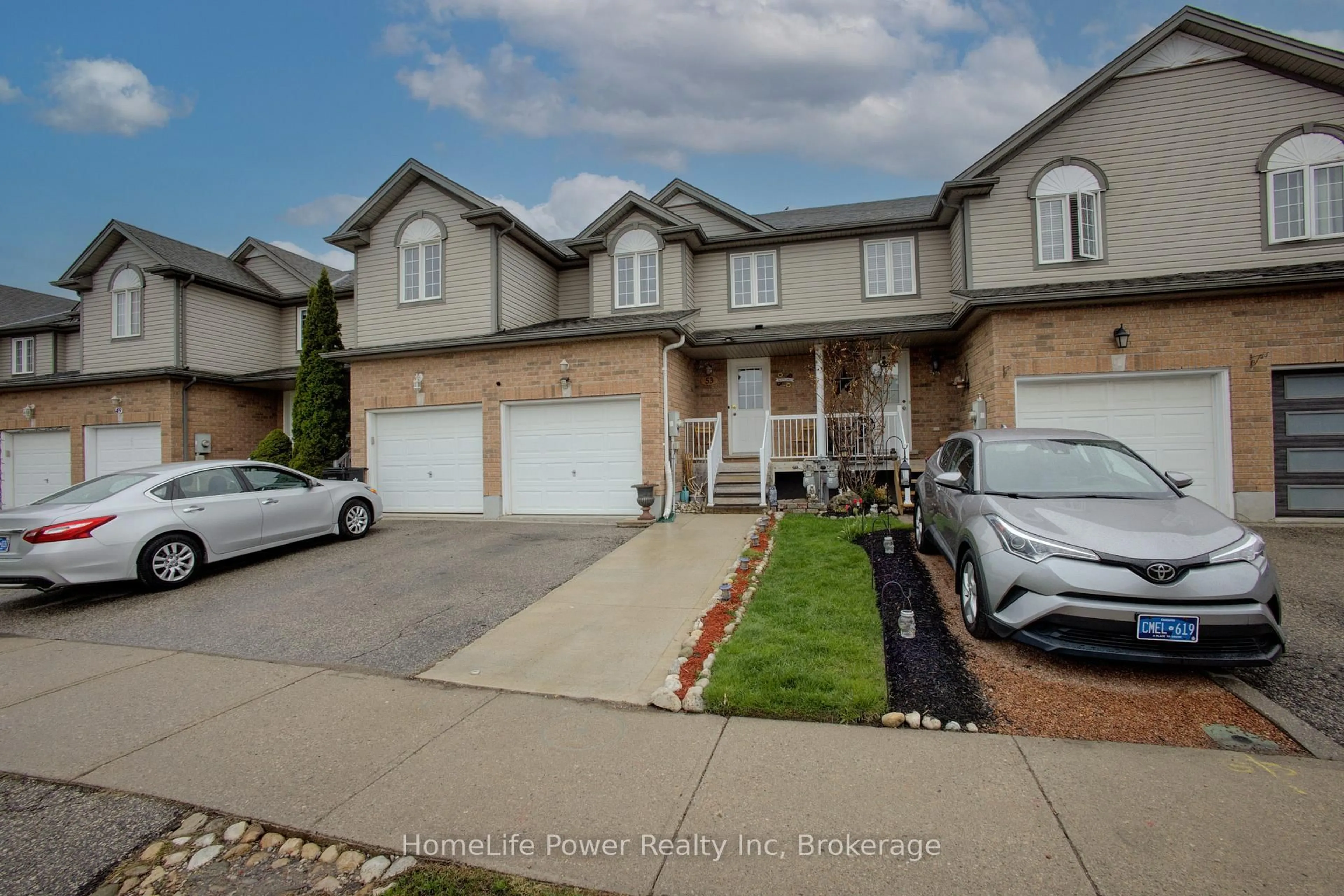 A pic from outside/outdoor area/front of a property/back of a property/a pic from drone, street for 53 Prosperity Dr, Kitchener Ontario N2E 4A9
