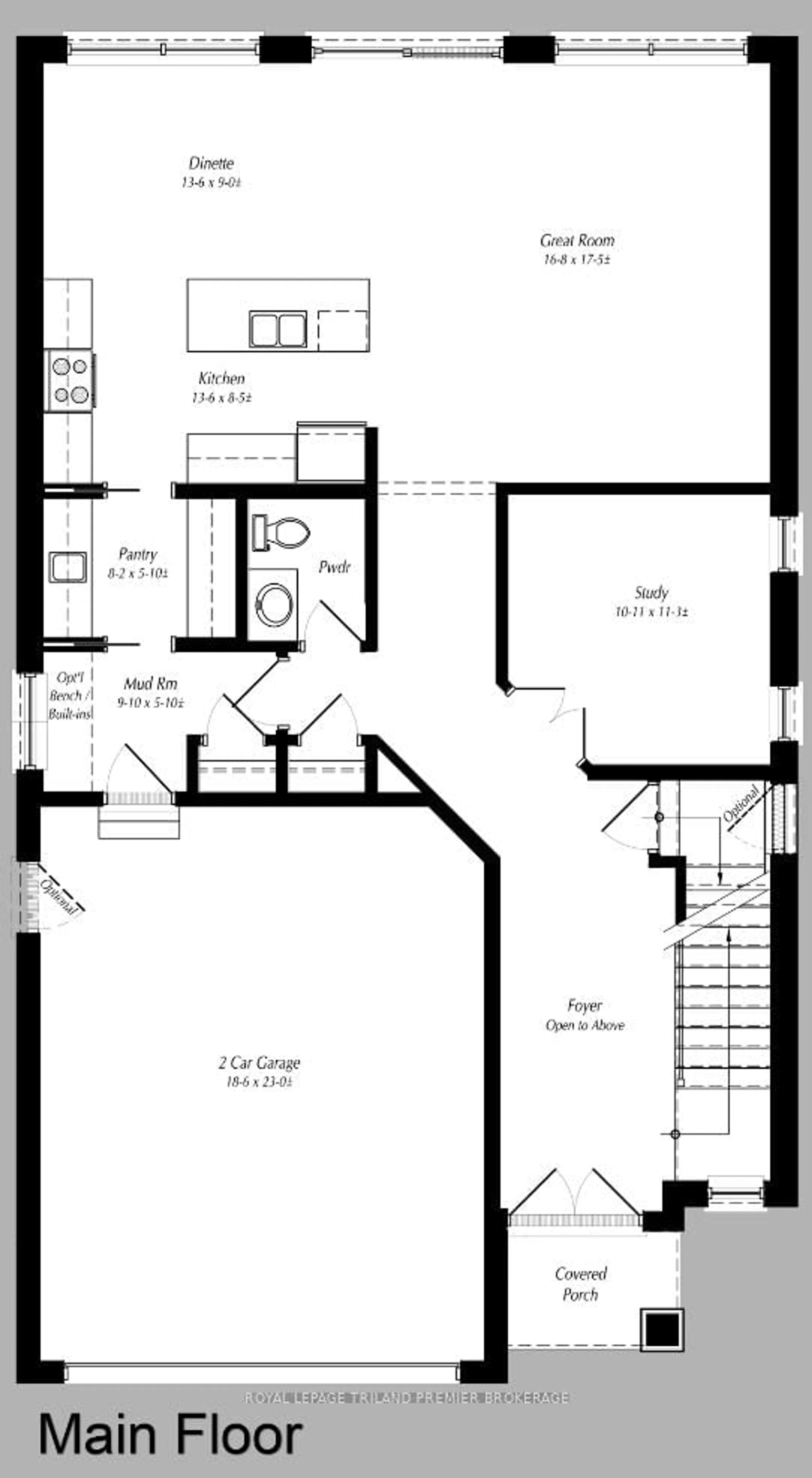 Floor plan for 79 DEARING Dr, South Huron Ontario N0M 1T0