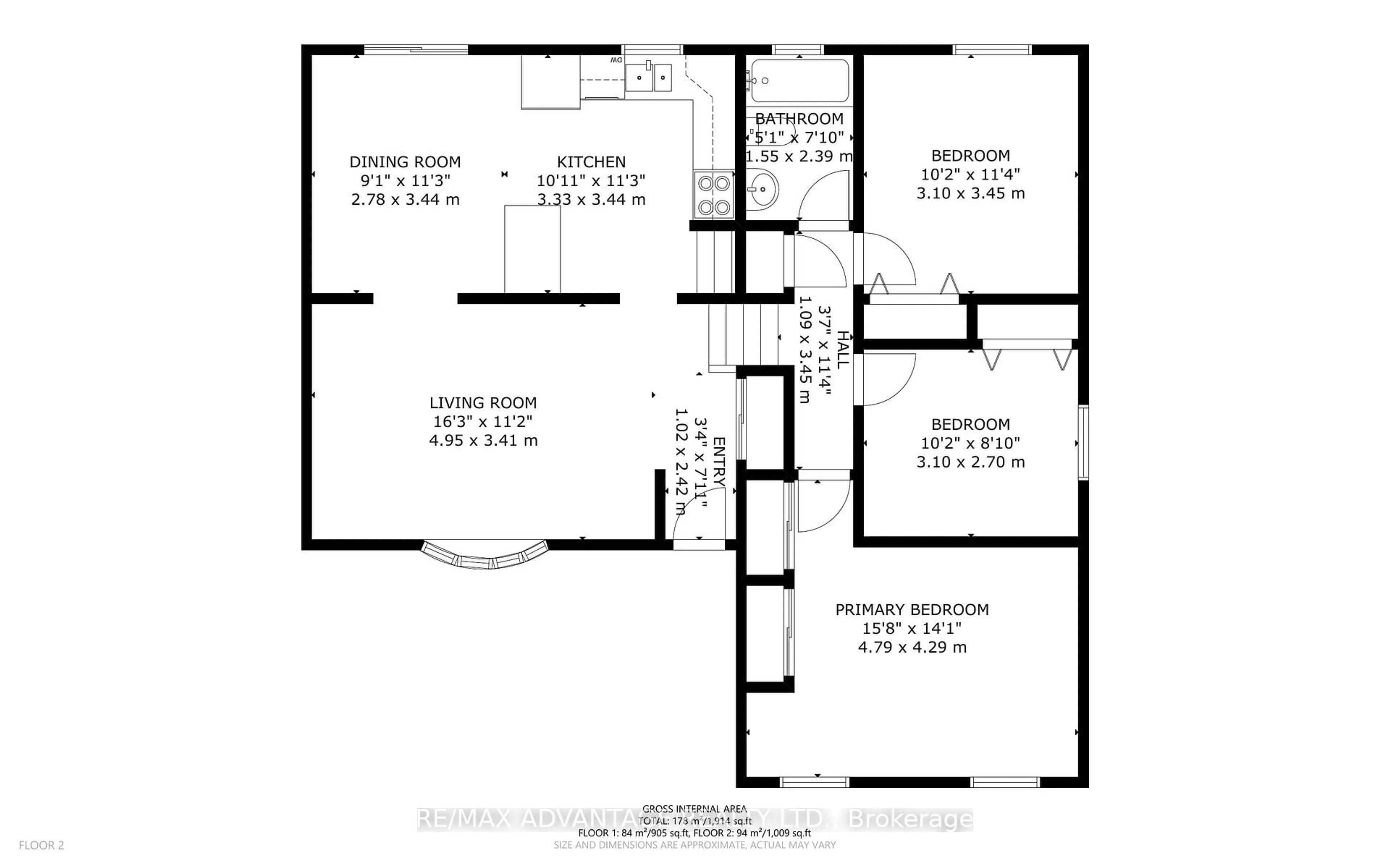 Floor plan for 17 Finch Cres, London South Ontario N6E 2E4