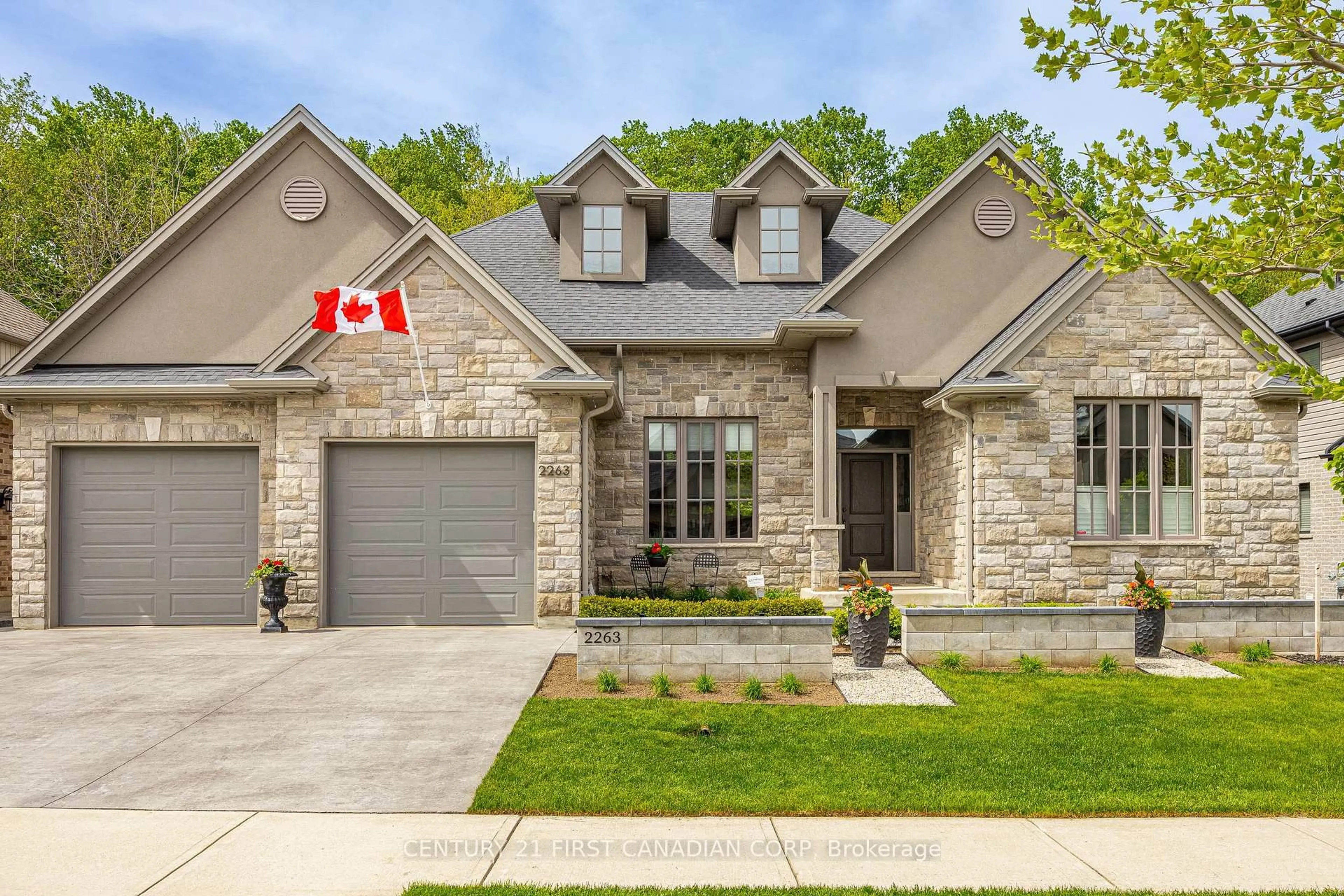 Home with brick exterior material, street for 2263 Dauncey Cres, London North Ontario N5X 3Z1