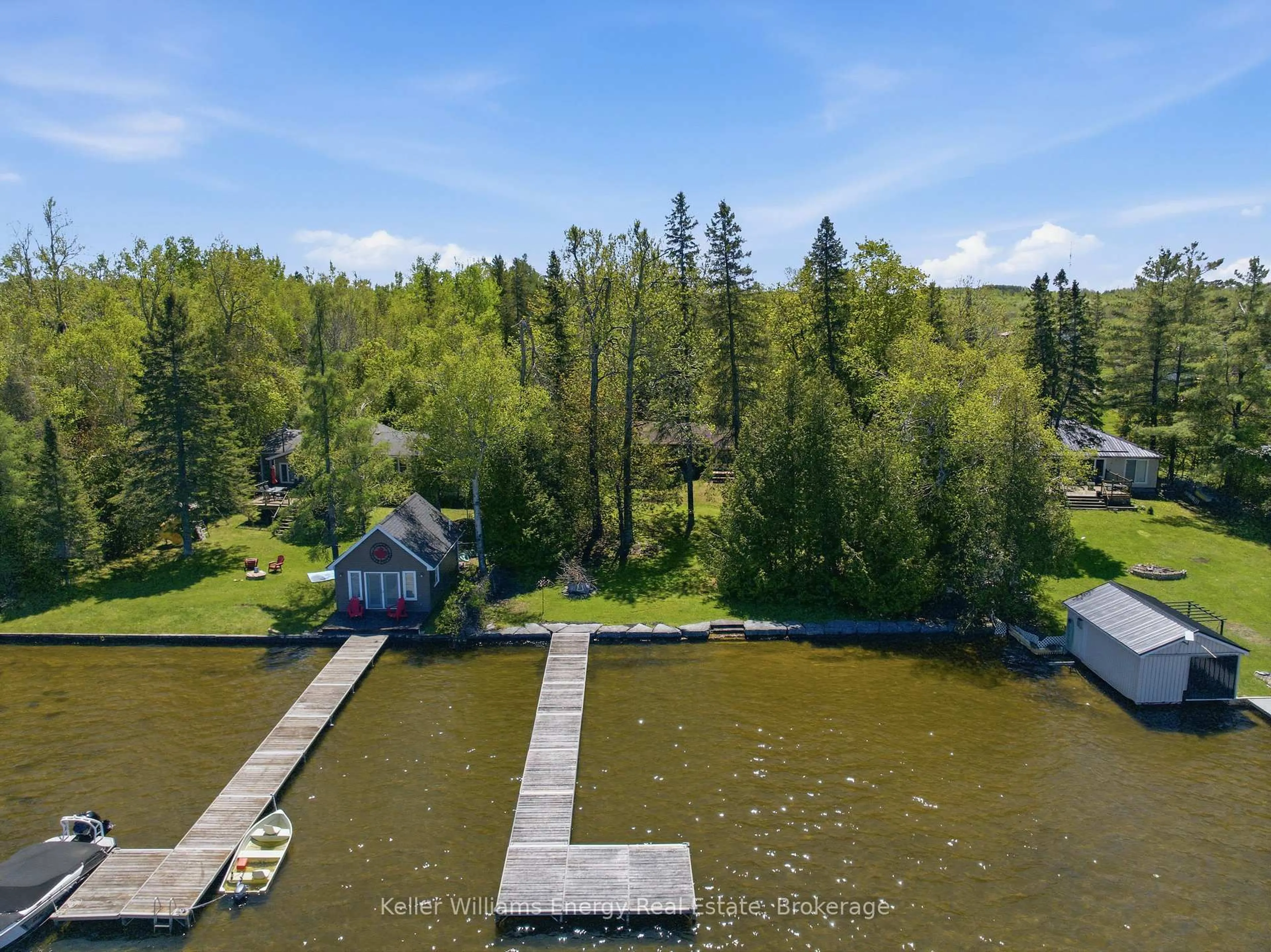 A pic from outside/outdoor area/front of a property/back of a property/a pic from drone, water/lake/river/ocean view for 205 Driftwood Shores Rd, Kawartha Lakes Ontario K0M 2B0