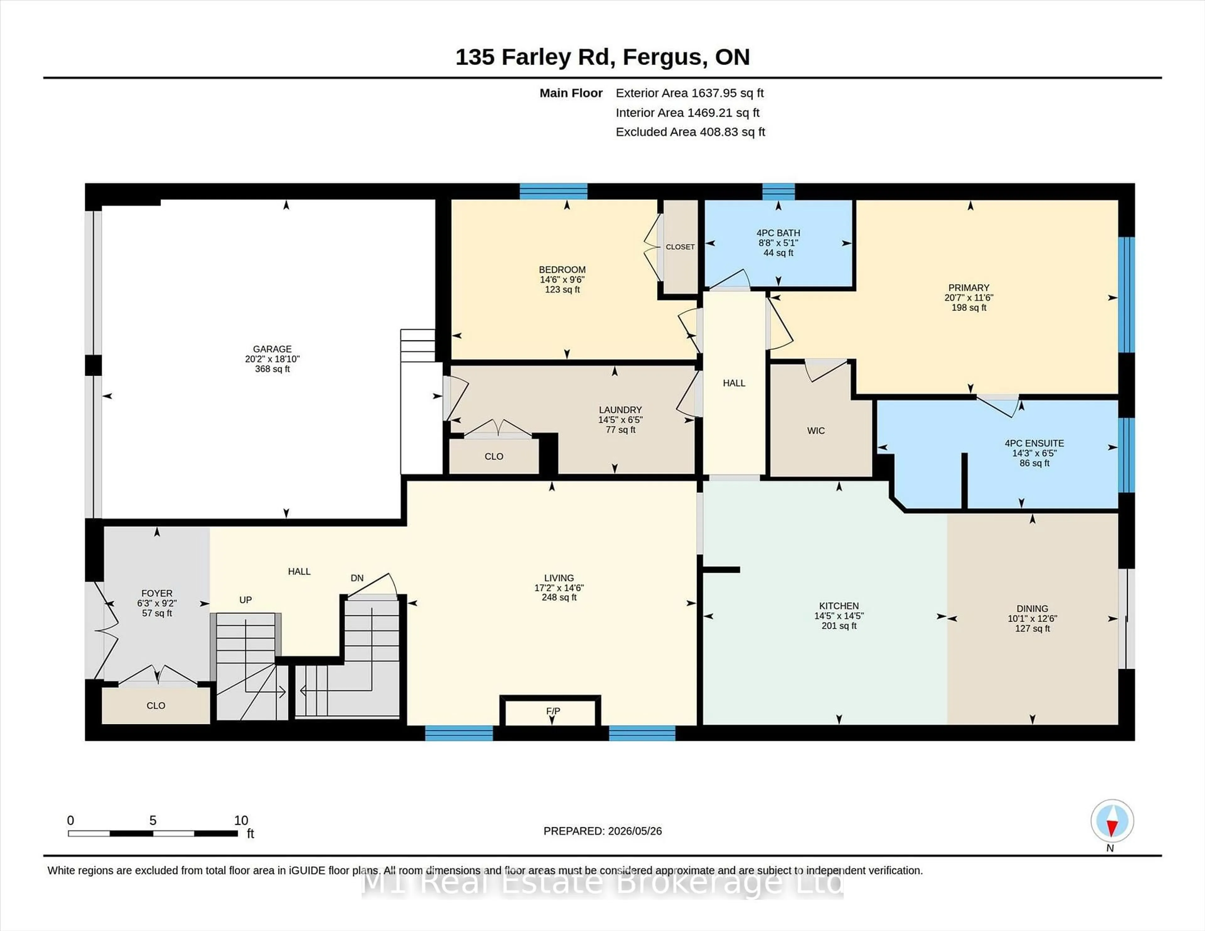 Floor plan for 135 Farley Rd, Centre Wellington Ontario N1M 0H2