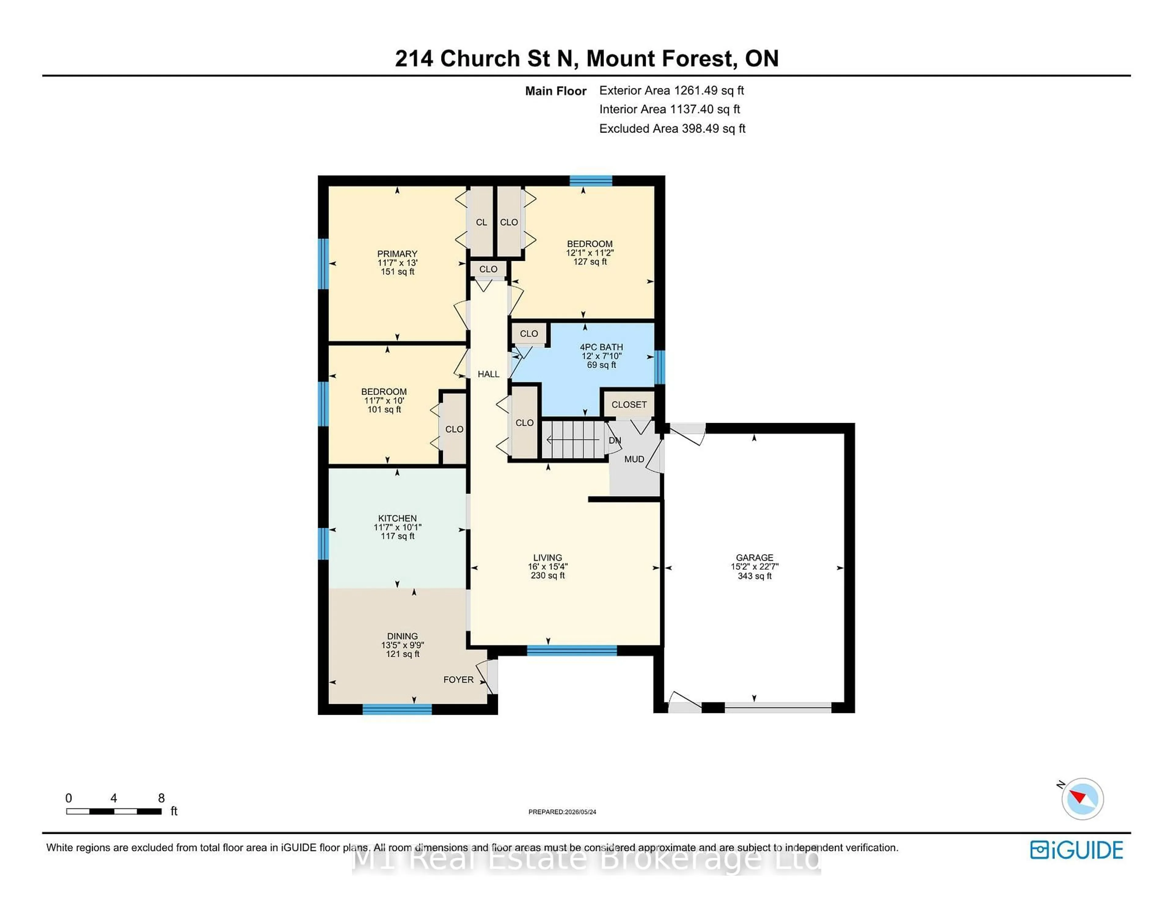 Floor plan for 214 Church St, Wellington North Ontario N0G 2L2