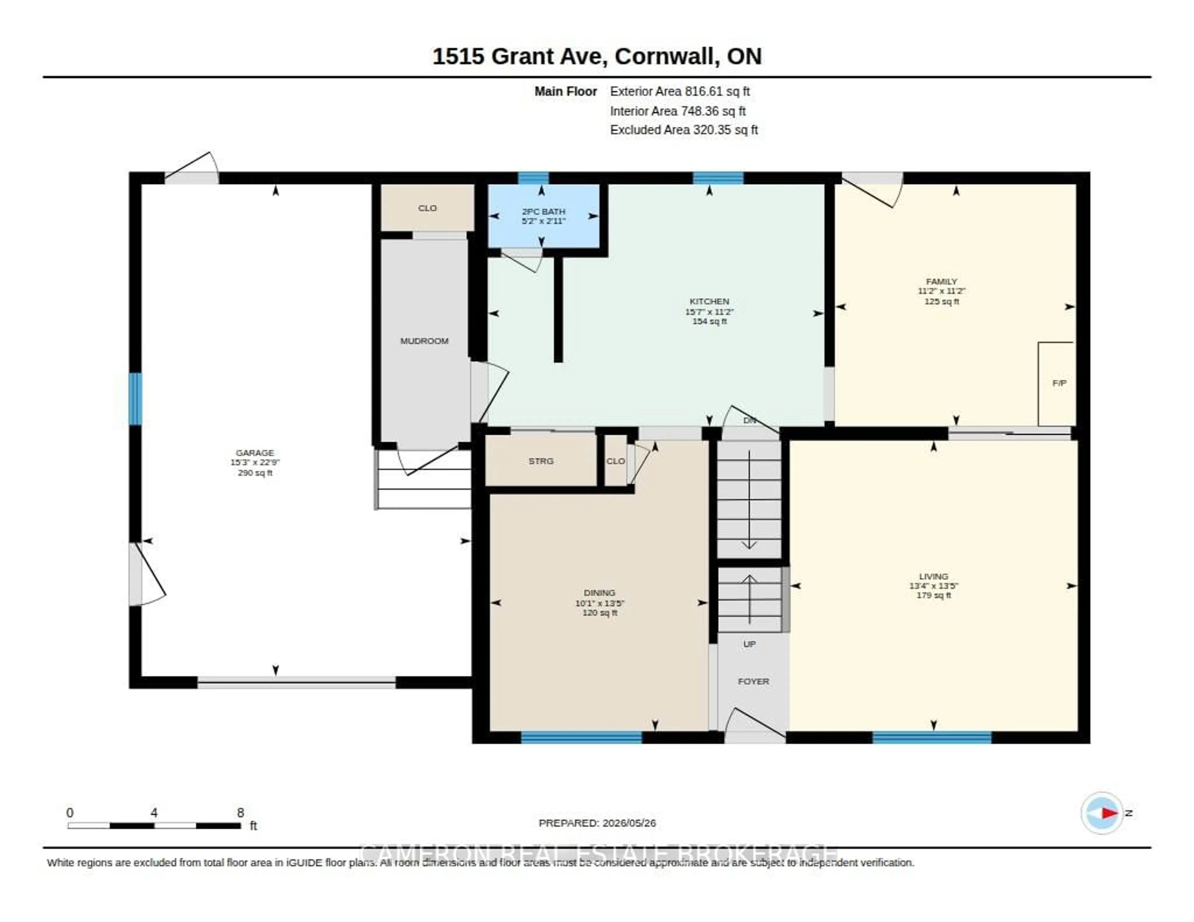 Floor plan for 1515 Grant Ave, Cornwall Ontario K6J 1Z6