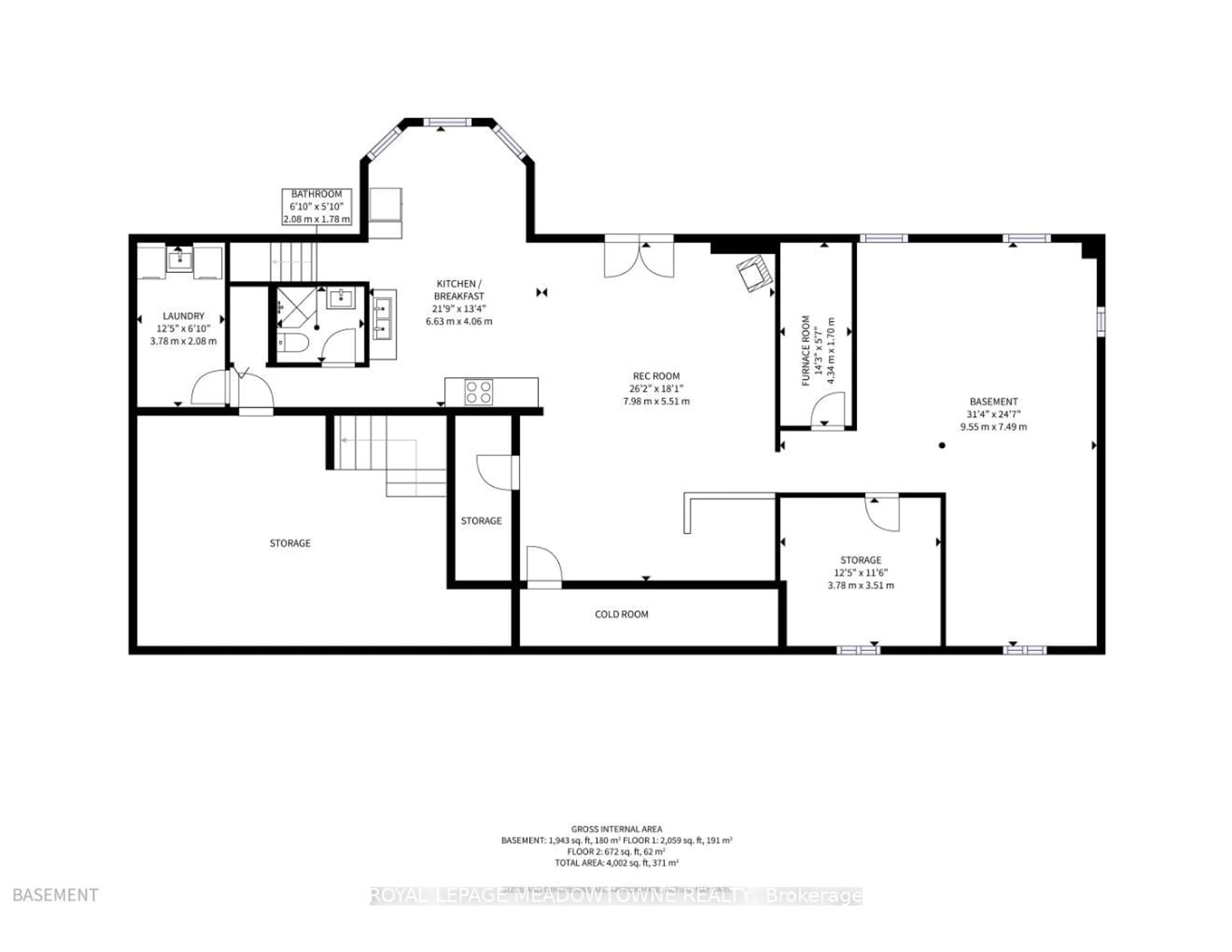 Floor plan for 4958 Wellington Road 125, Erin Ontario L7J 2L9