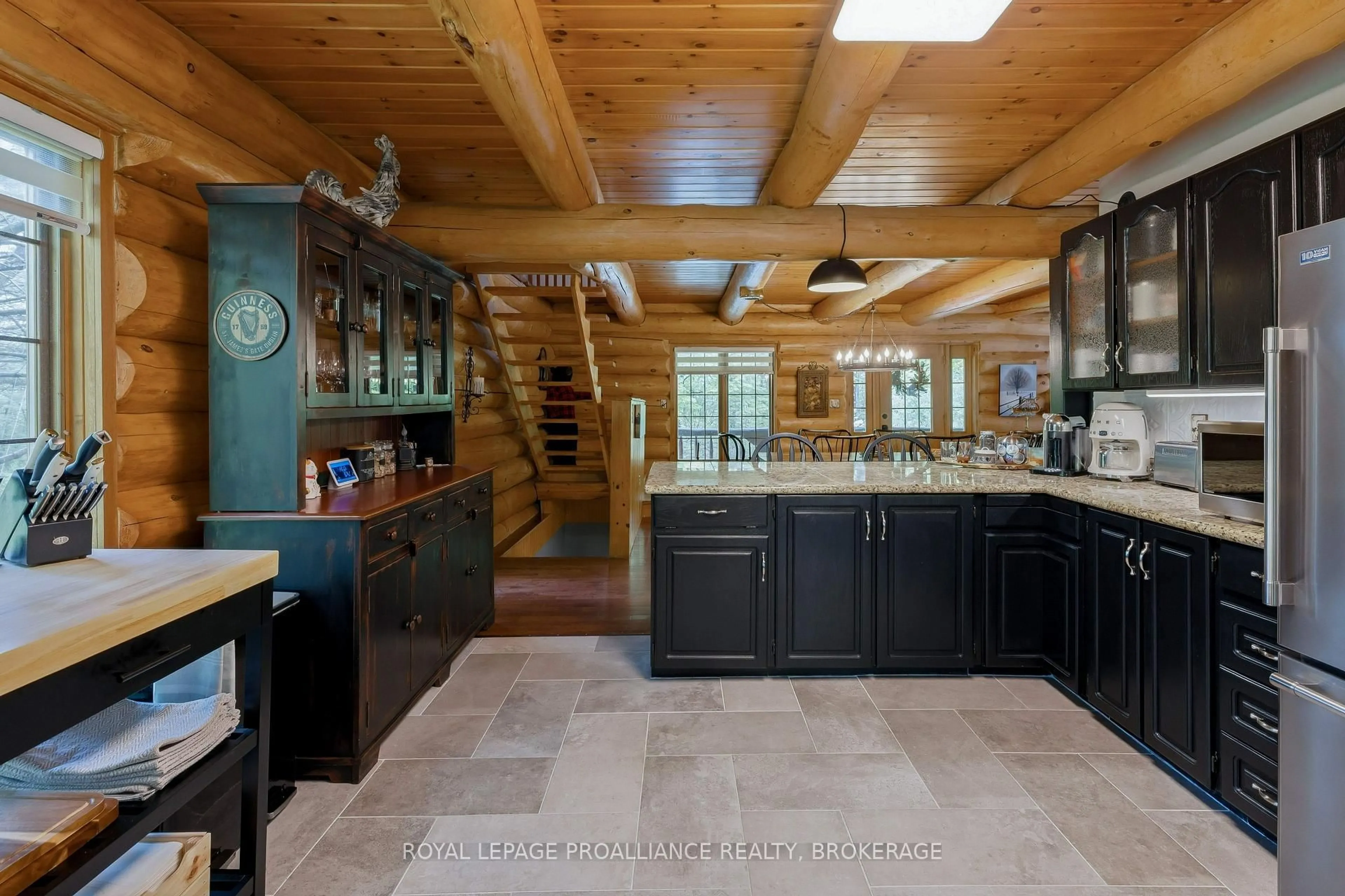 Rustic kitchen, ceramic/tile floor for 156 Darlingside Dr, Front of Leeds & Seeleys Bay Ontario K0E 1L0