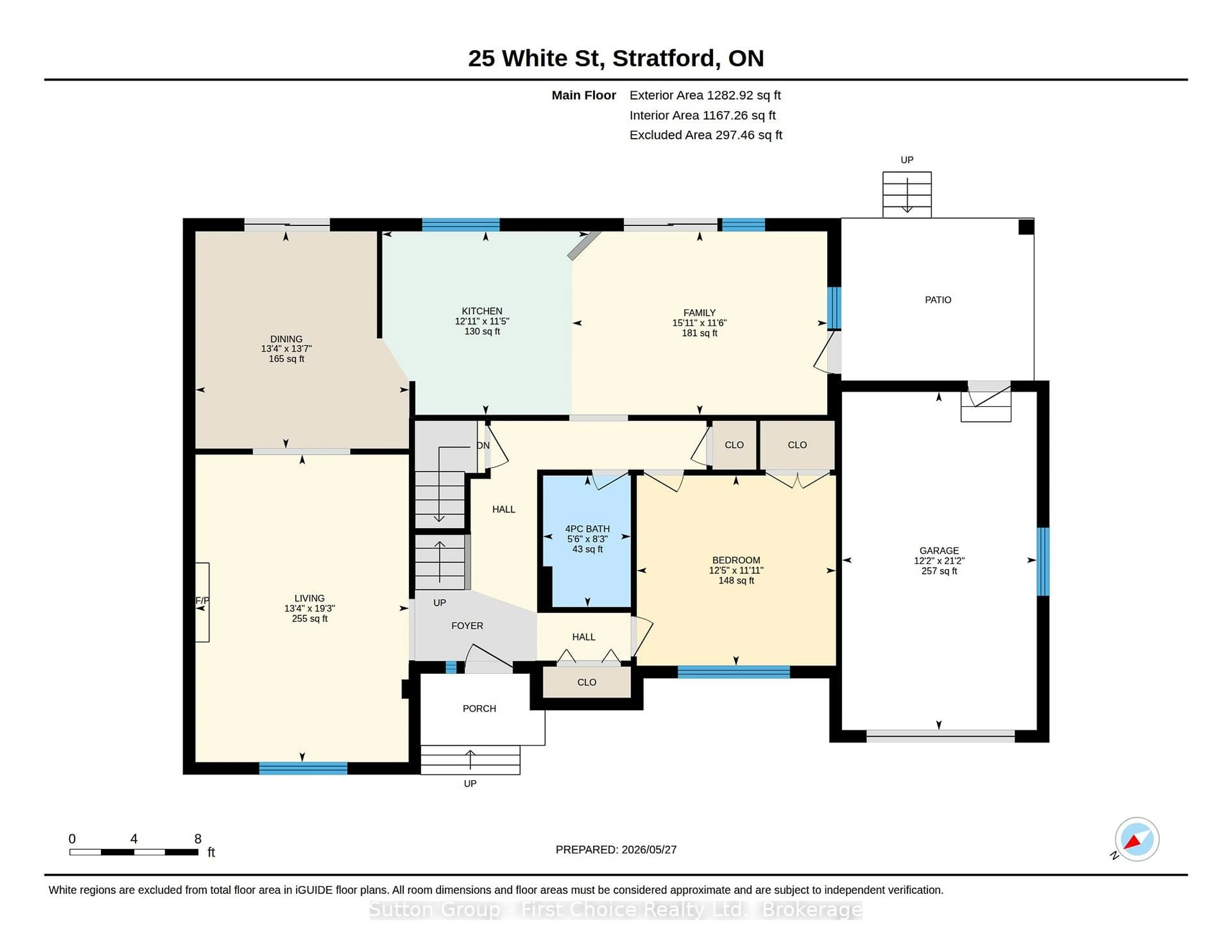 Floor plan for 25 White St, Stratford Ontario N5A 7M5