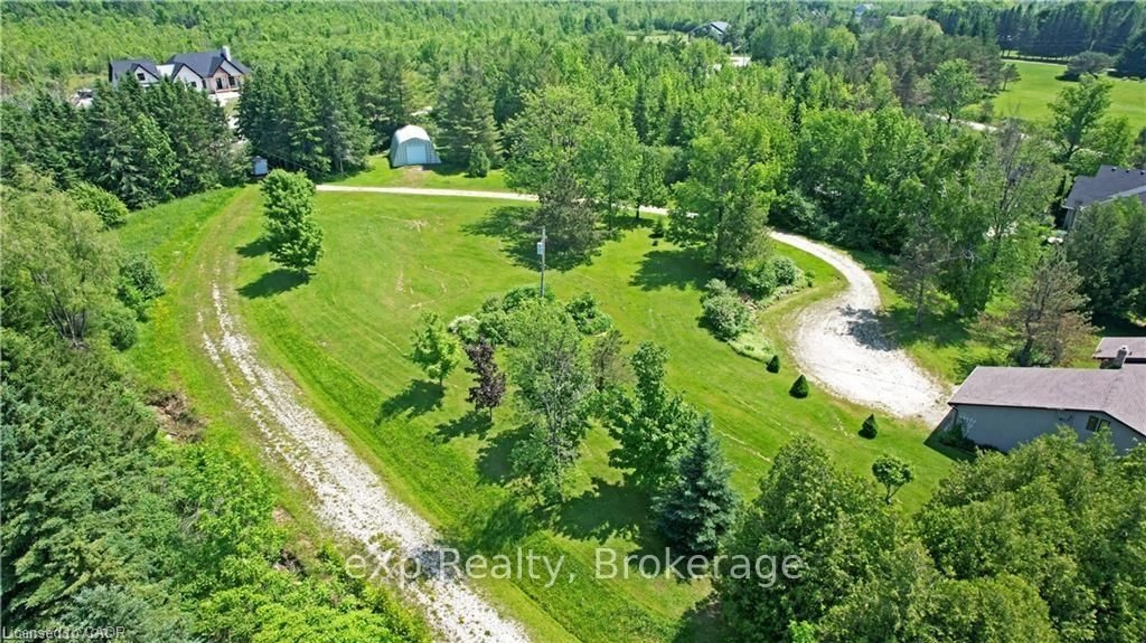 A pic from outside/outdoor area/front of a property/back of a property/a pic from drone, forest/trees view for 350320 Concession Road A, Meaford Ontario N0H 1B0
