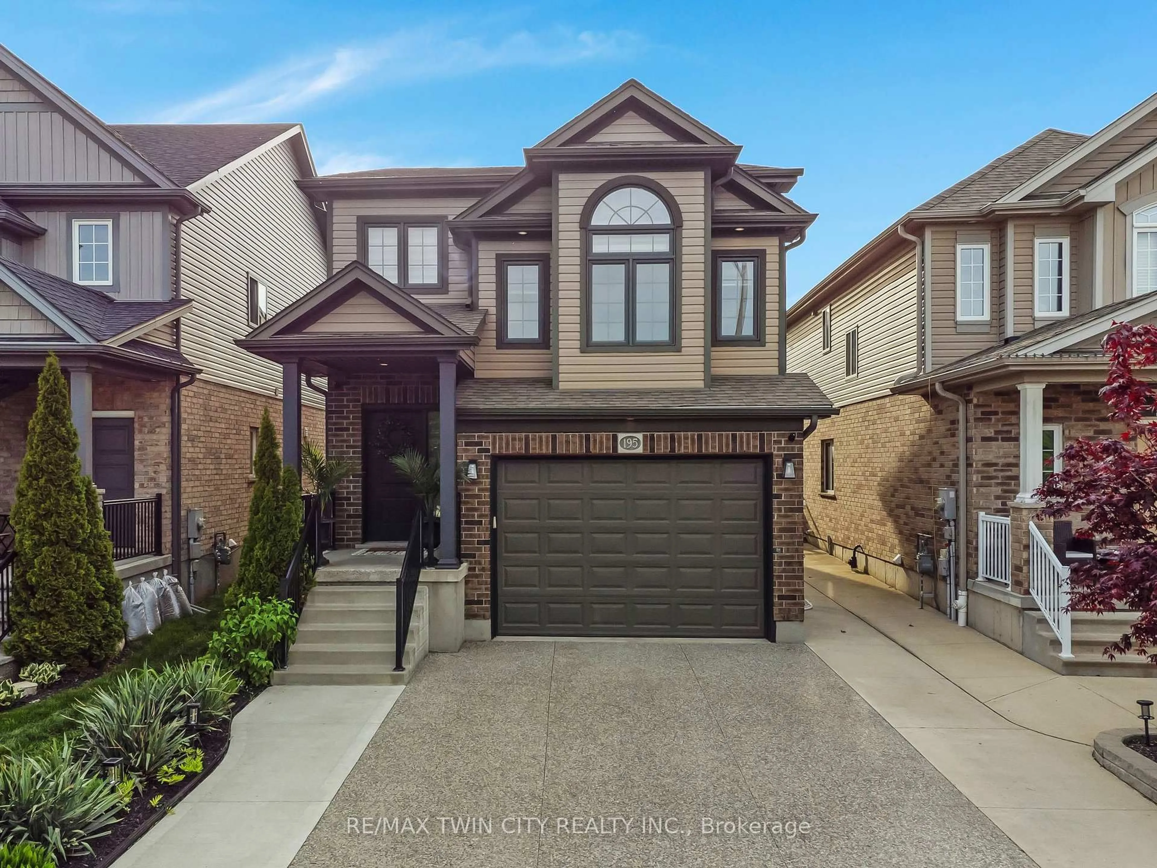 Home with brick exterior material, street for 195 Hardcastle Dr, Cambridge Ontario N1S 0A8