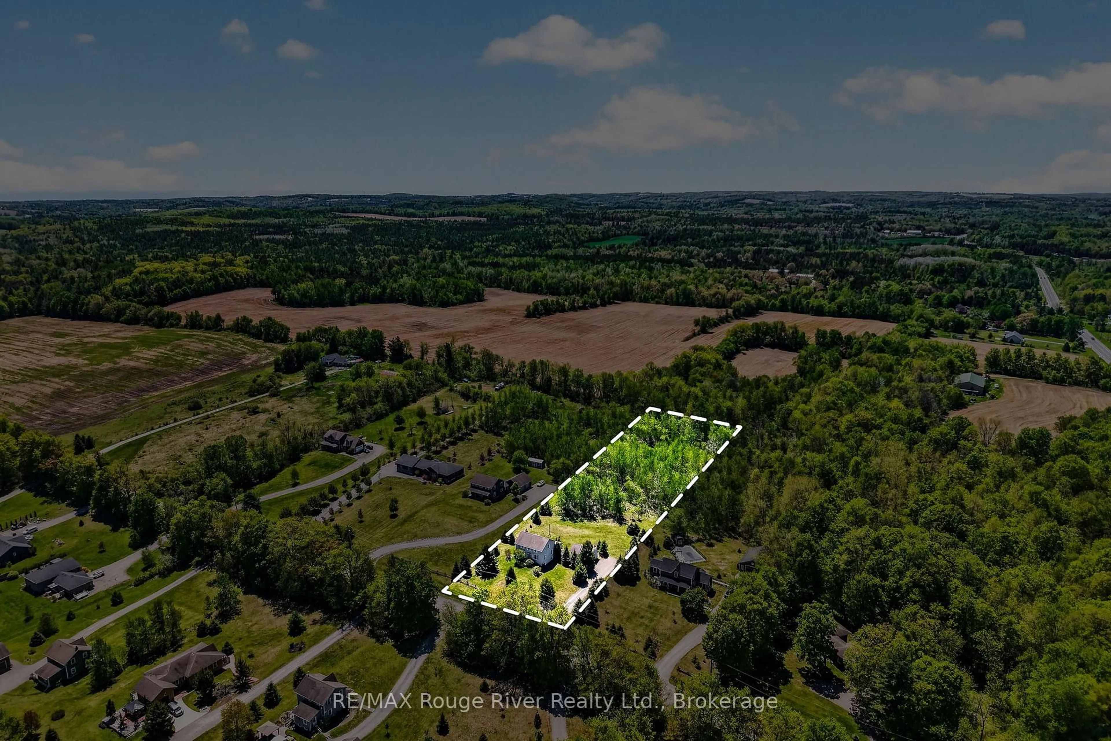 A pic from outside/outdoor area/front of a property/back of a property/a pic from drone, building for 150 Day Rd, Alnwick/Haldimand Ontario K0K 1M0
