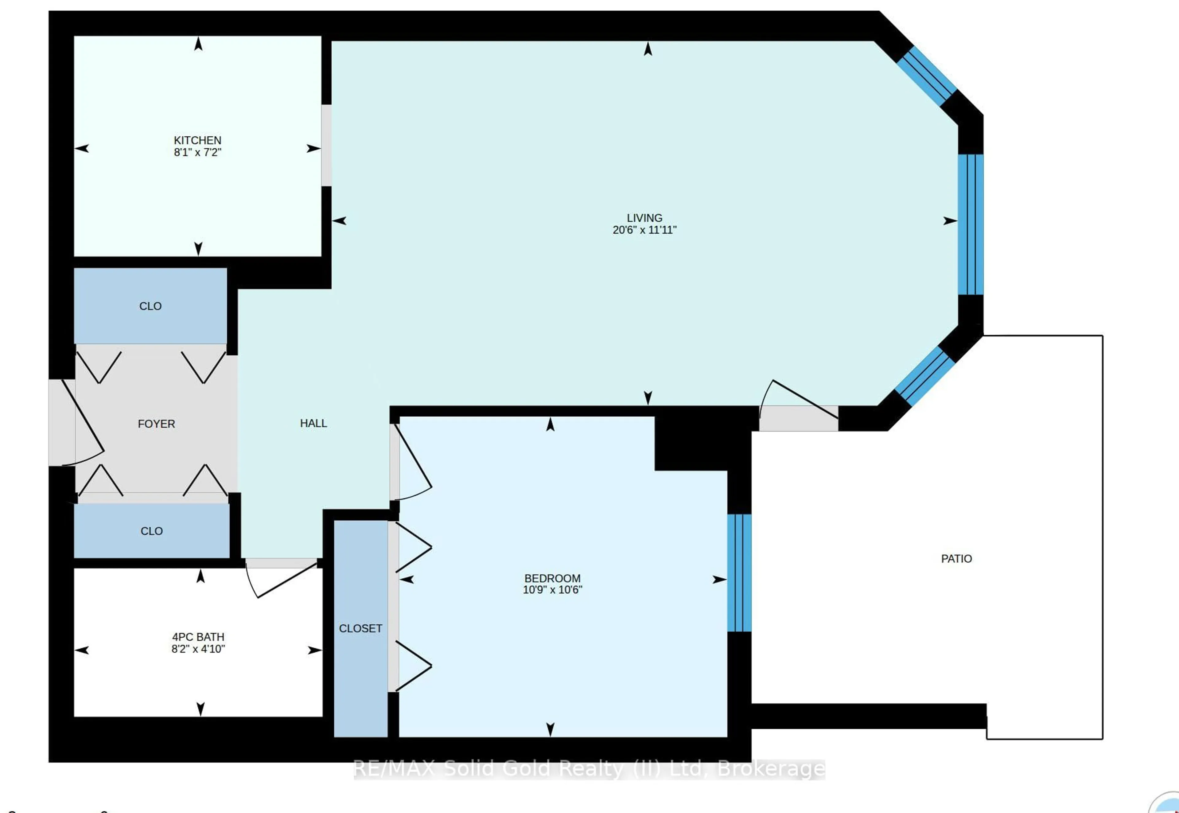 Floor plan for 1414 King St #101, Waterloo Ontario N2G 4T8