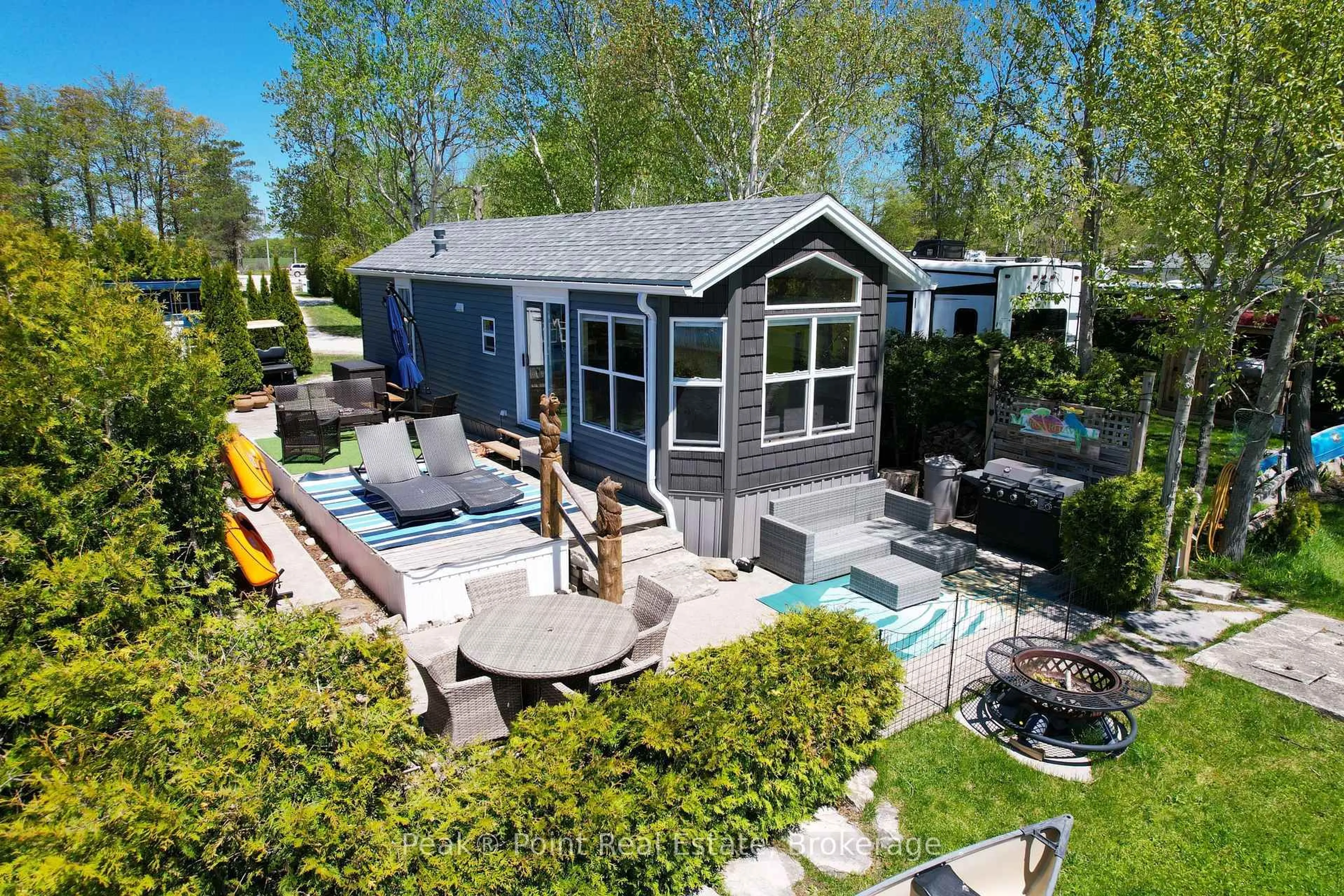 A pic from outside/outdoor area/front of a property/back of a property/a pic from drone, water/lake/river/ocean view for 274 SPRY LAKE Rd #CAMPSITE #1, South Bruce Peninsula Ontario N0H 2G0