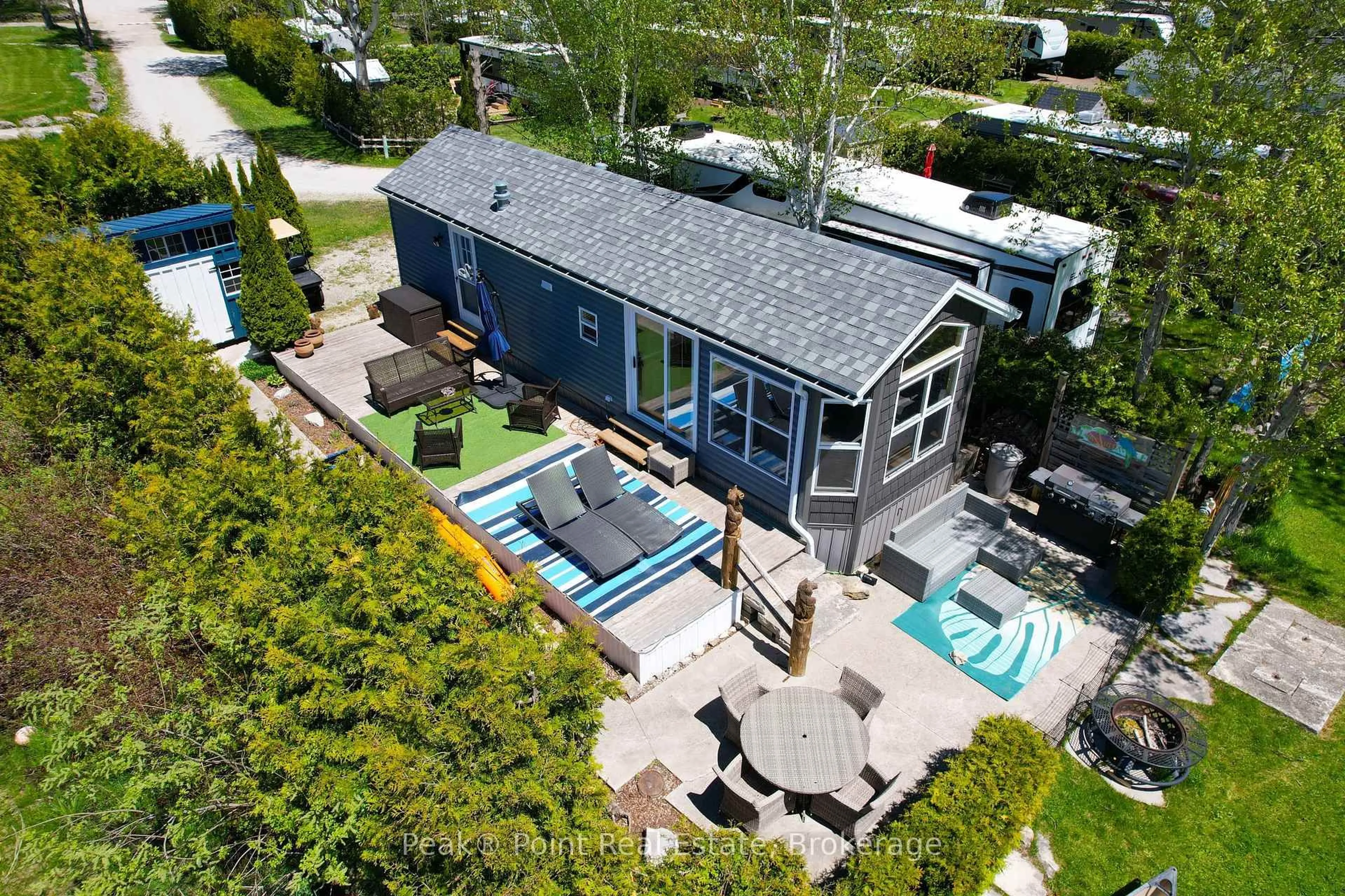 A pic from outside/outdoor area/front of a property/back of a property/a pic from drone, unknown for 274 SPRY LAKE Rd #CAMPSITE #1, South Bruce Peninsula Ontario N0H 2G0