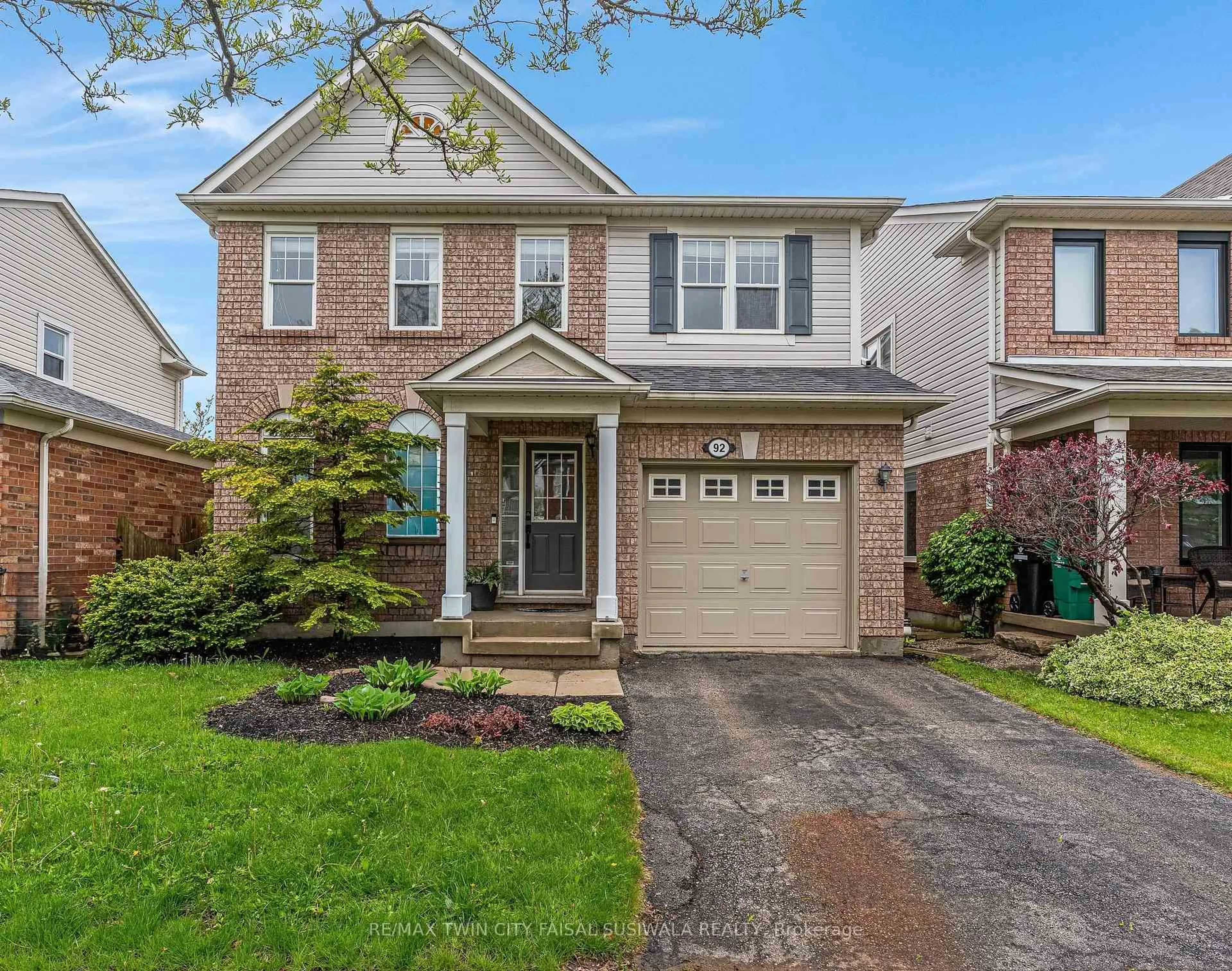 Home with brick exterior material, street for 92 Baggs Cres, Cambridge Ontario N1T 2E8