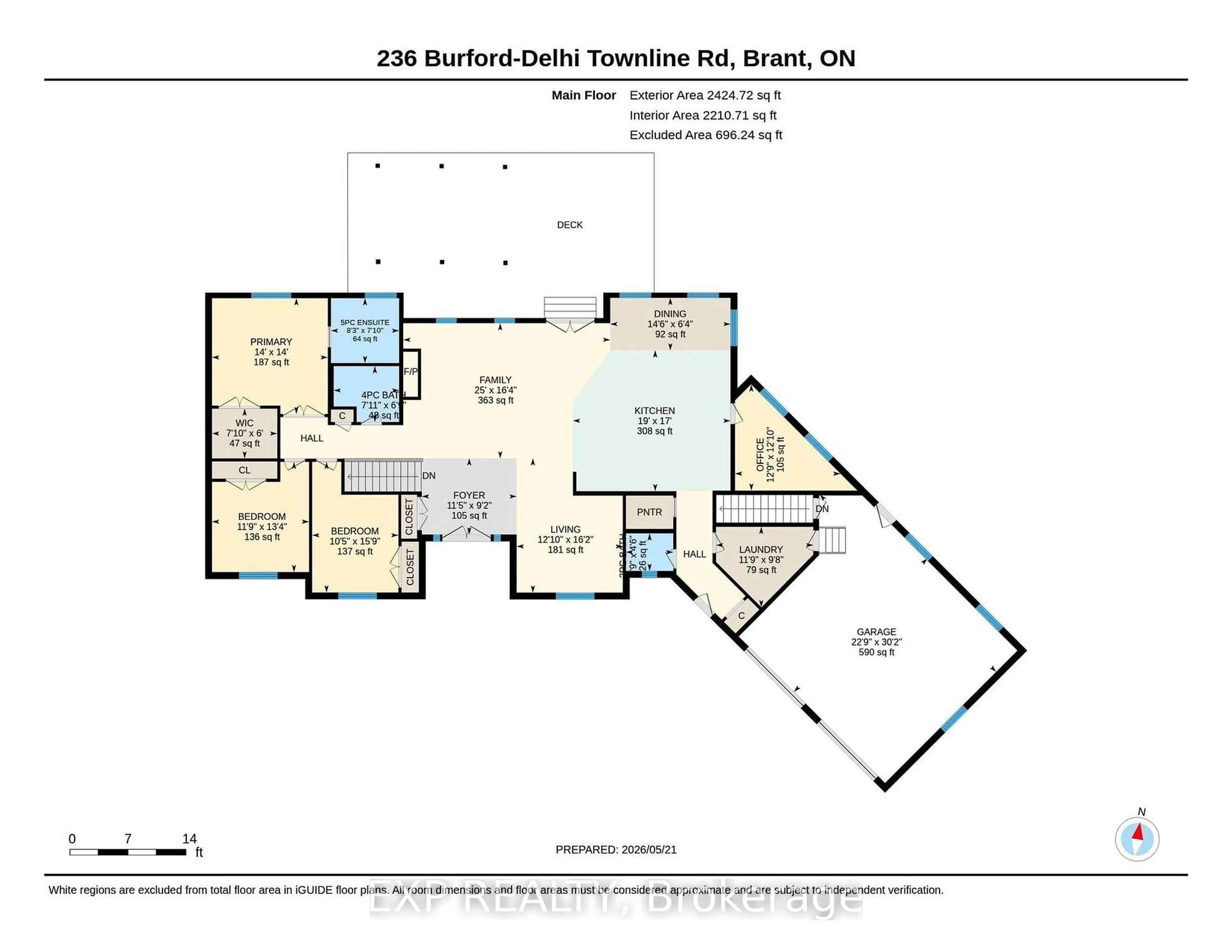 Floor plan for 236 Burford Delhi Townline Rd, Brant Ontario N0E 1R0