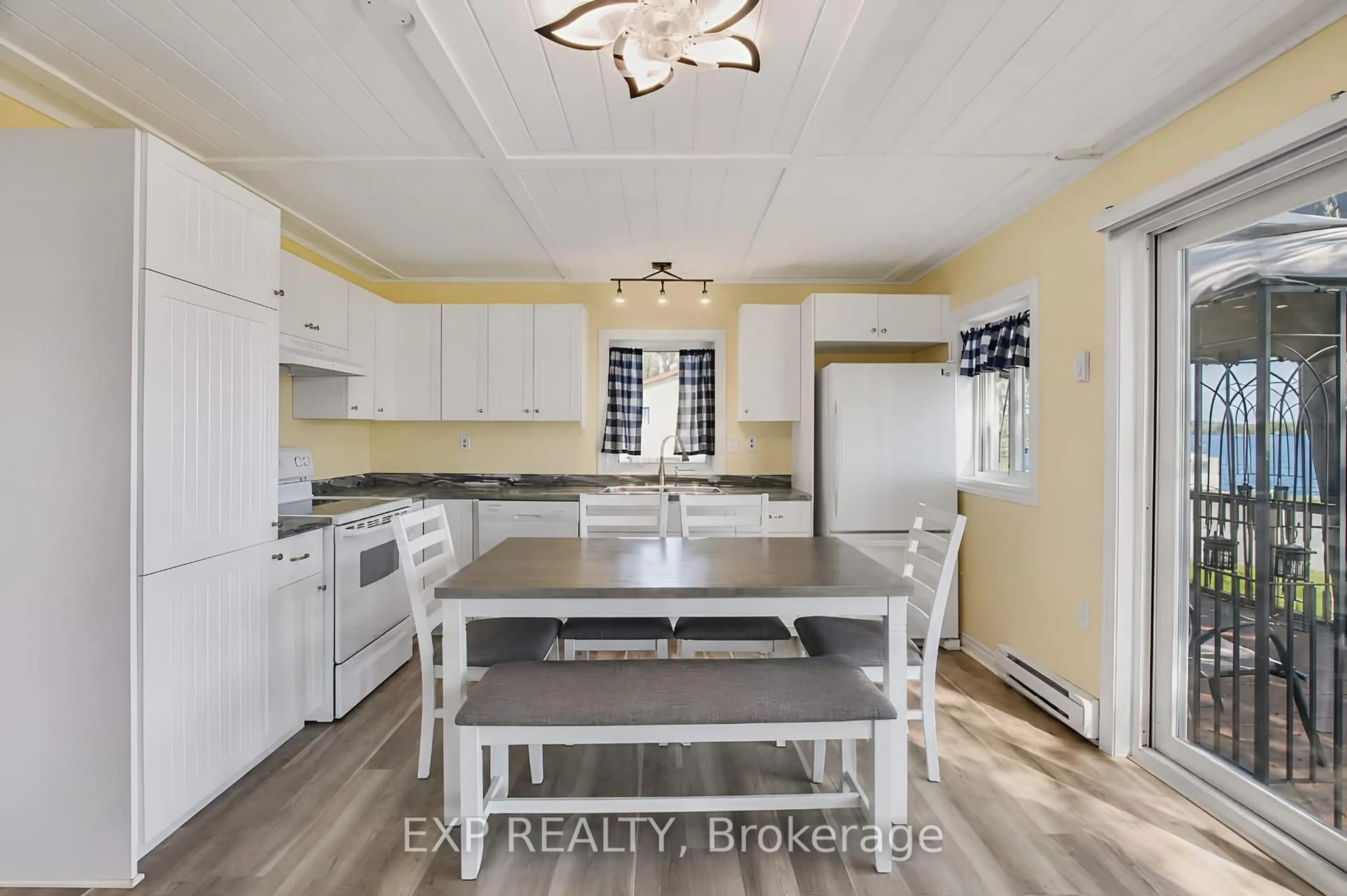 Open concept kitchen, ceramic/tile floor for 5 Evergreen Lane, White Lake Ontario K0A 3L0