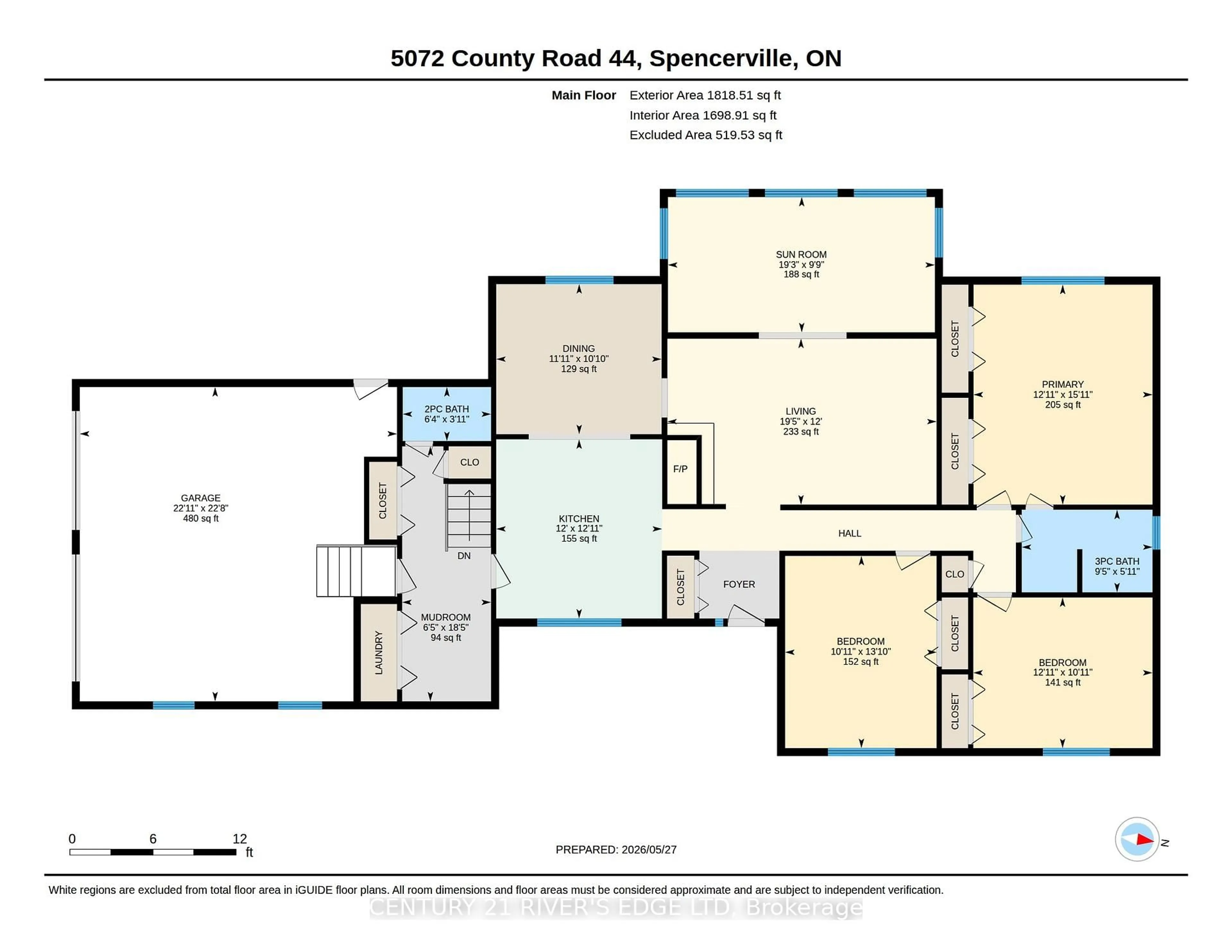 Floor plan for 5072 County 44 Rd, Edwardsburgh/Cardinal Ontario K0E 1X0