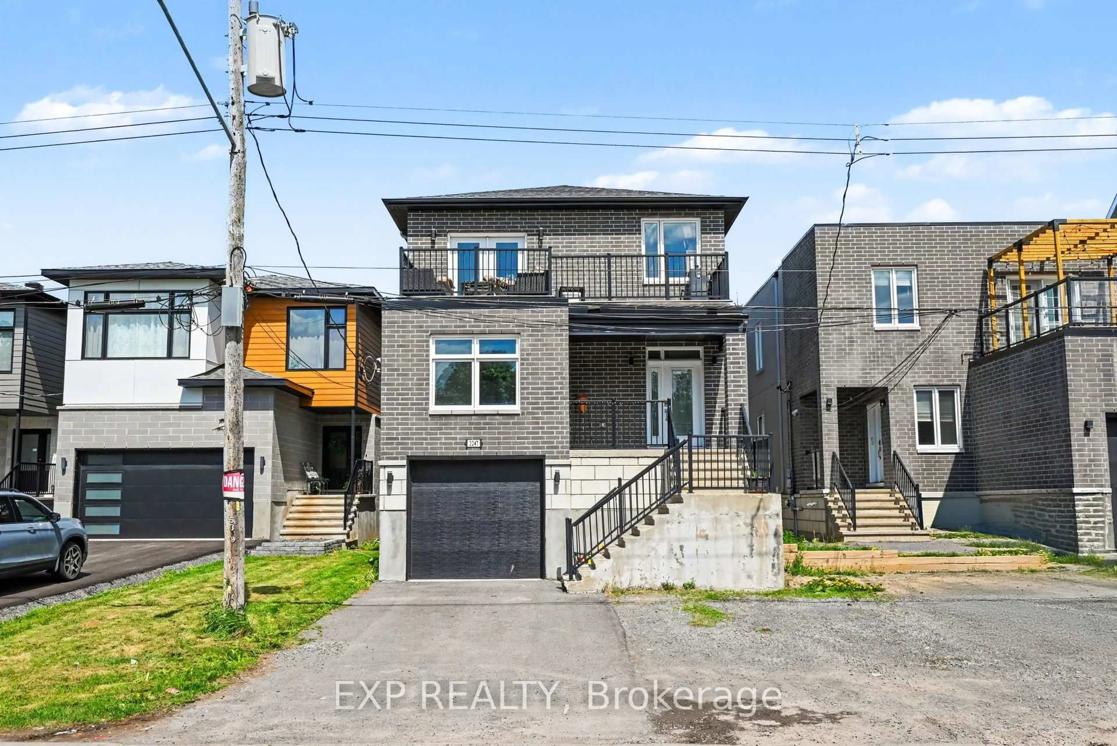 Home with brick exterior material, street for 2247 Page Rd, Orleans Ontario K1C 7K5