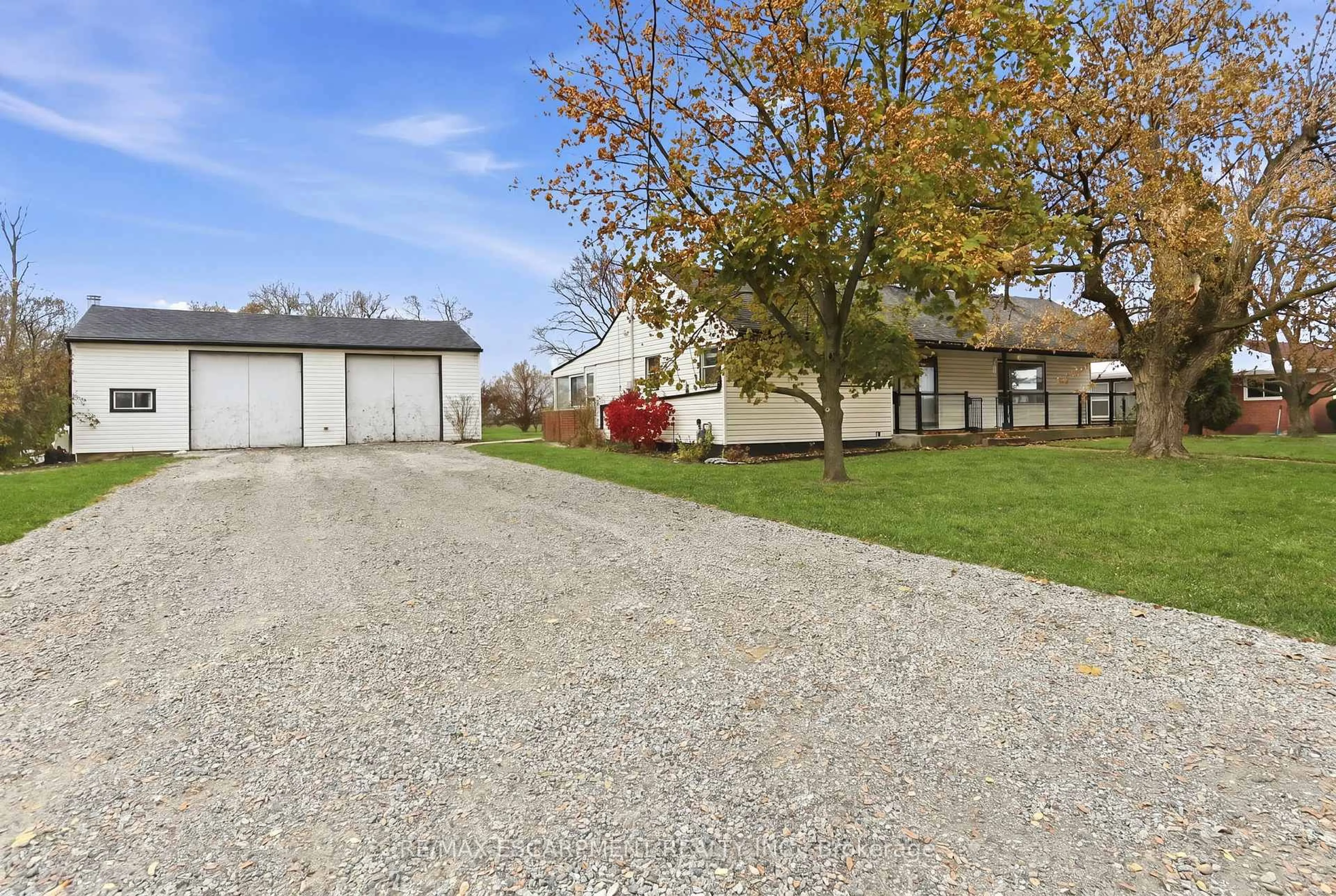 A pic from outside/outdoor area/front of a property/back of a property/a pic from drone, street for 797 Highway 6, Haldimand Ontario N3W 1M5
