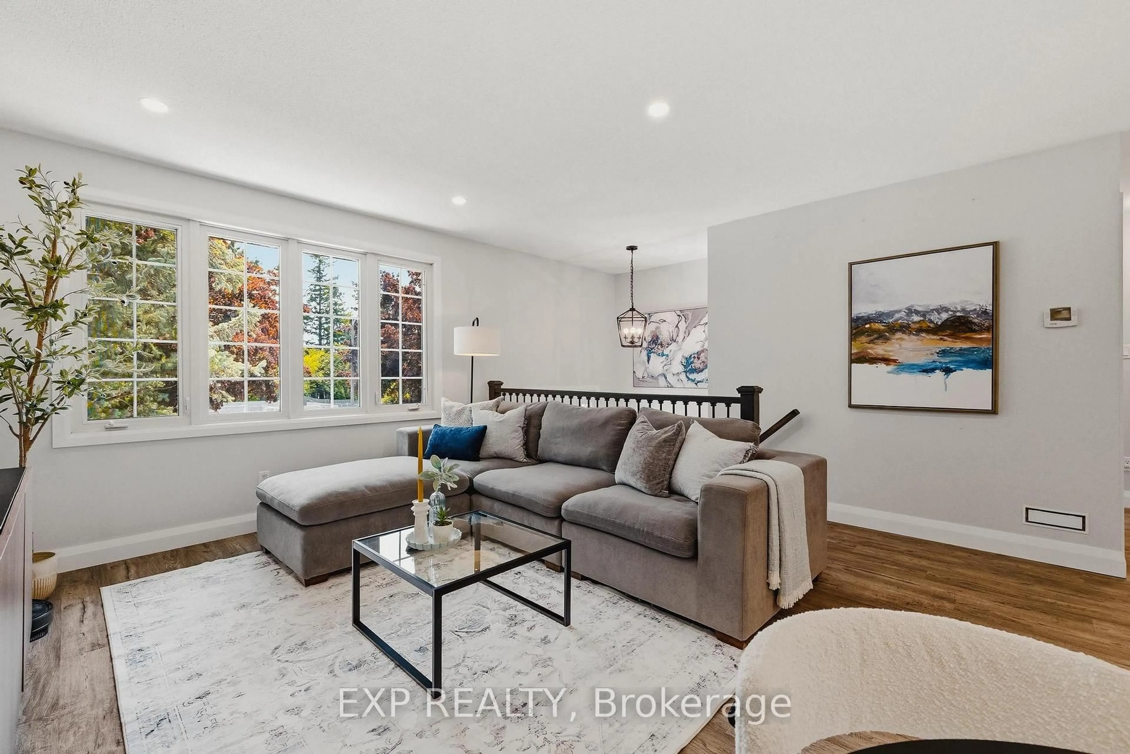 Living room with furniture, unknown for 62 Bechtel Dr, Kitchener Ontario N2P 1S8