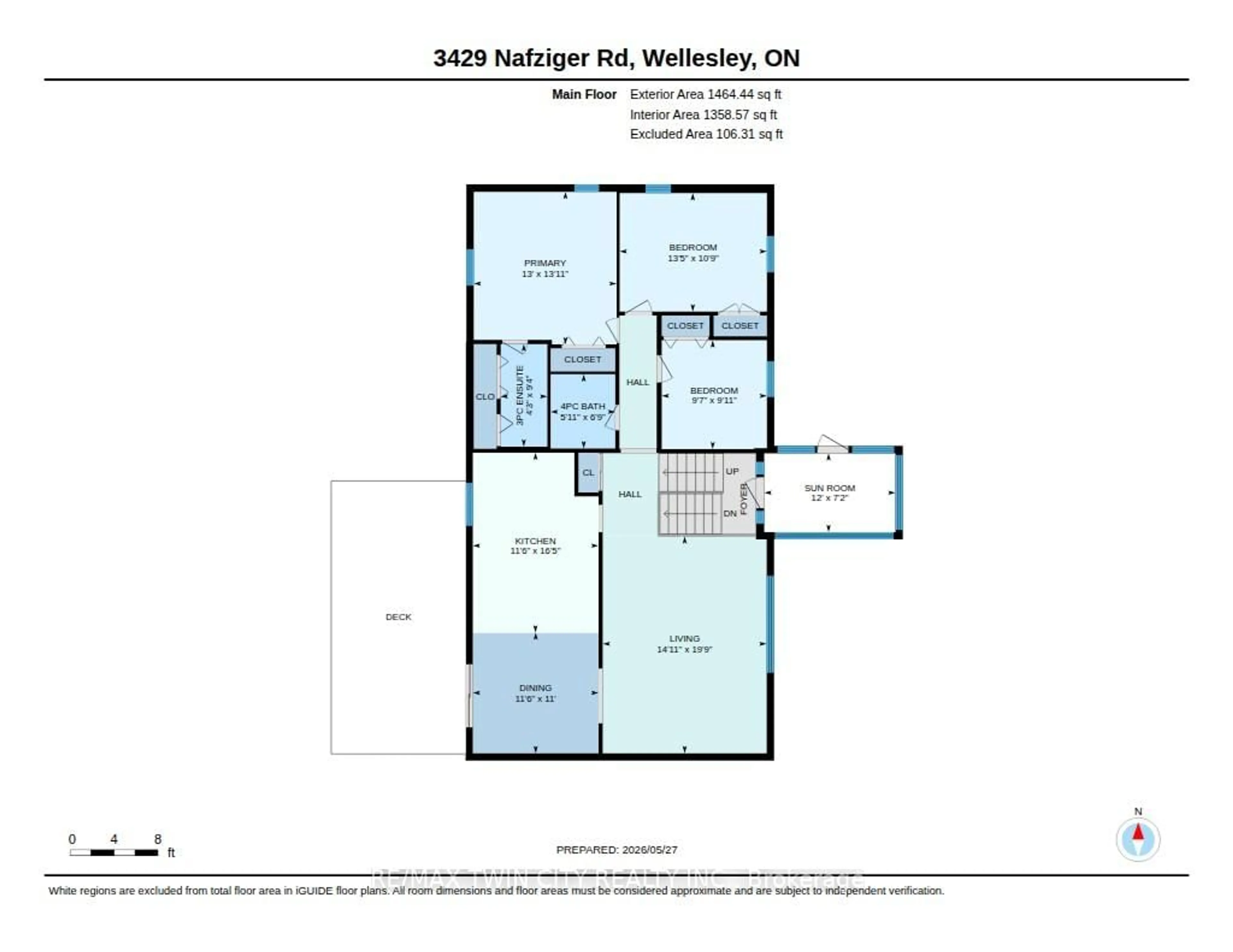 Floor plan for 3429 Nafziger Rd, Wellesley Ontario N0B 2T0
