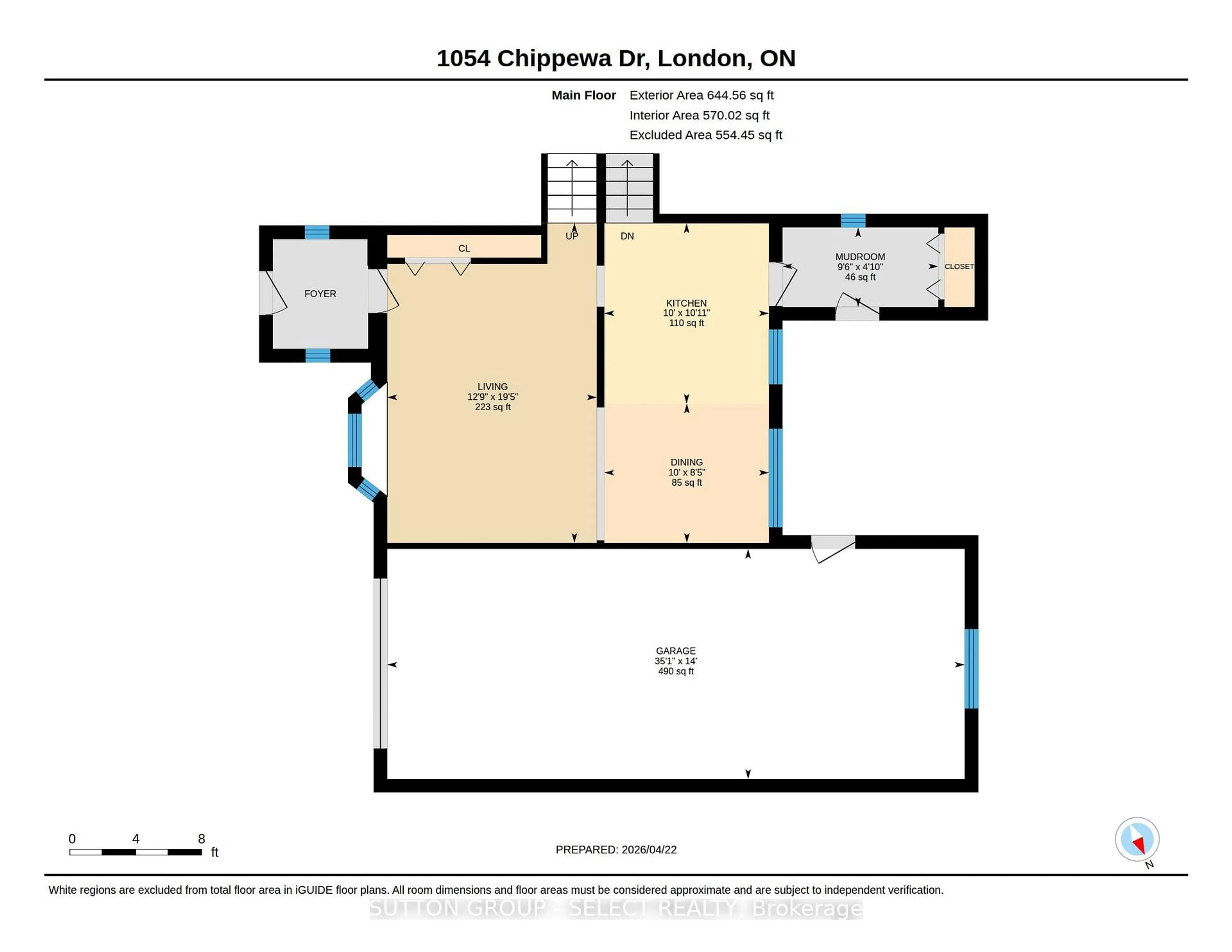 Floor plan for 1054 Chippewa Dr, London East Ontario N5V 2T7
