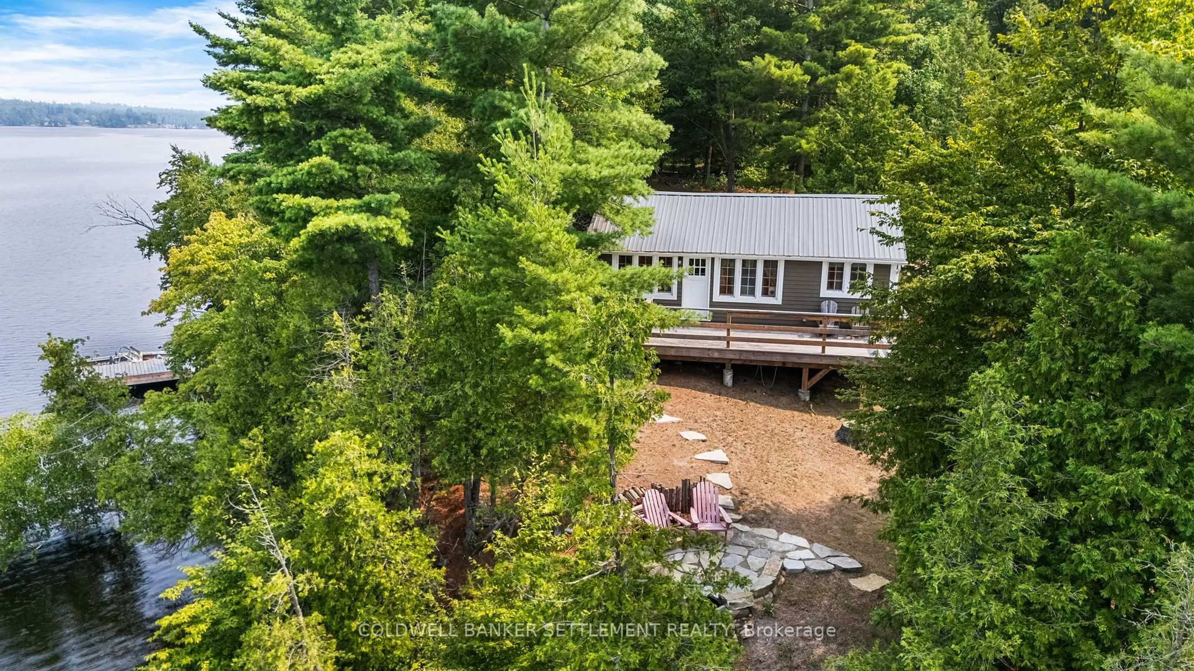 A pic from outside/outdoor area/front of a property/back of a property/a pic from drone, forest/trees view for 289 Christie Lake Lane 21 Lane, Perth Ontario K7H 3C9