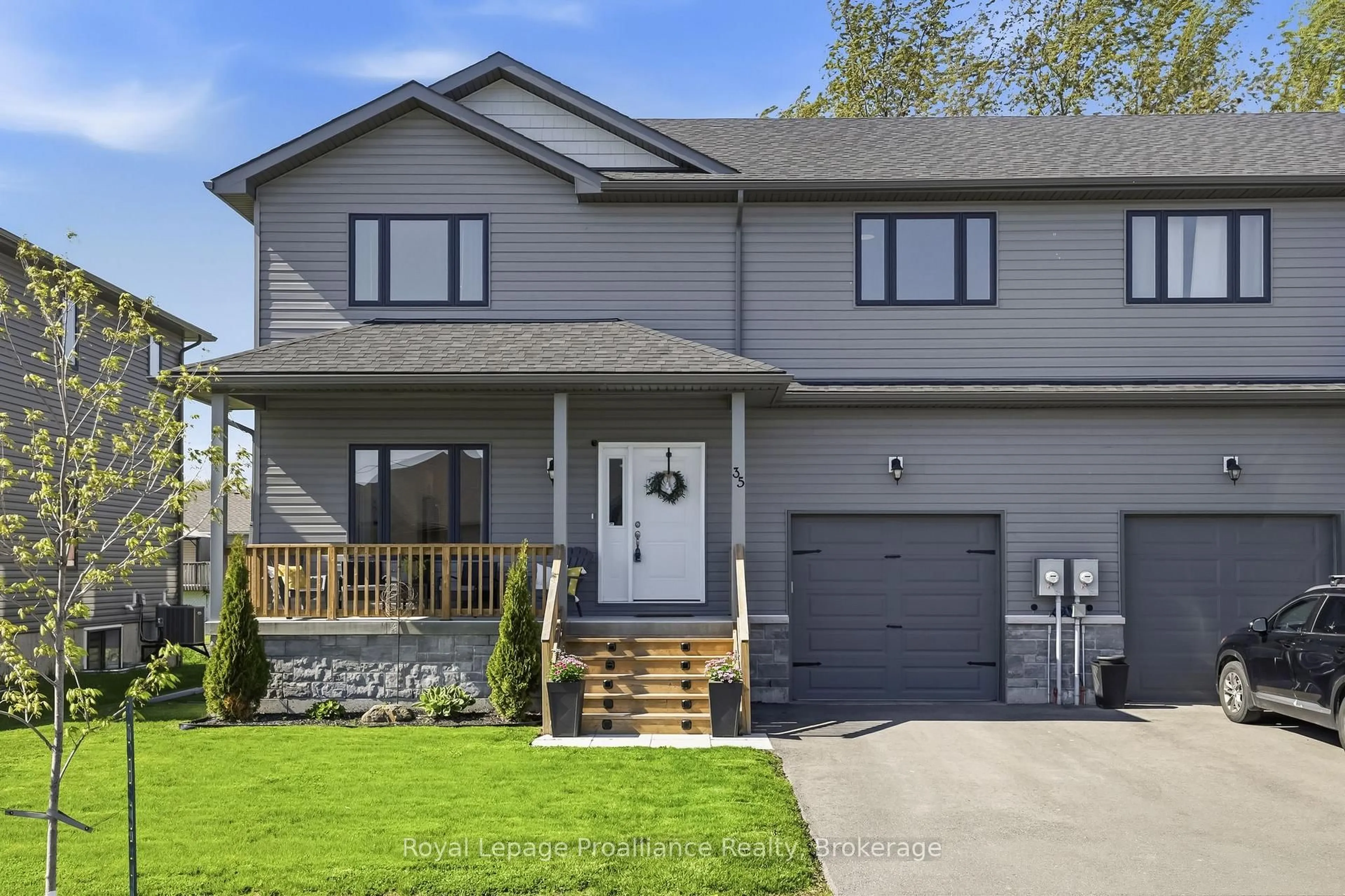 Home with vinyl exterior material, street for 35 Rabbit Road Rd, Brighton Ontario K0K 1H0