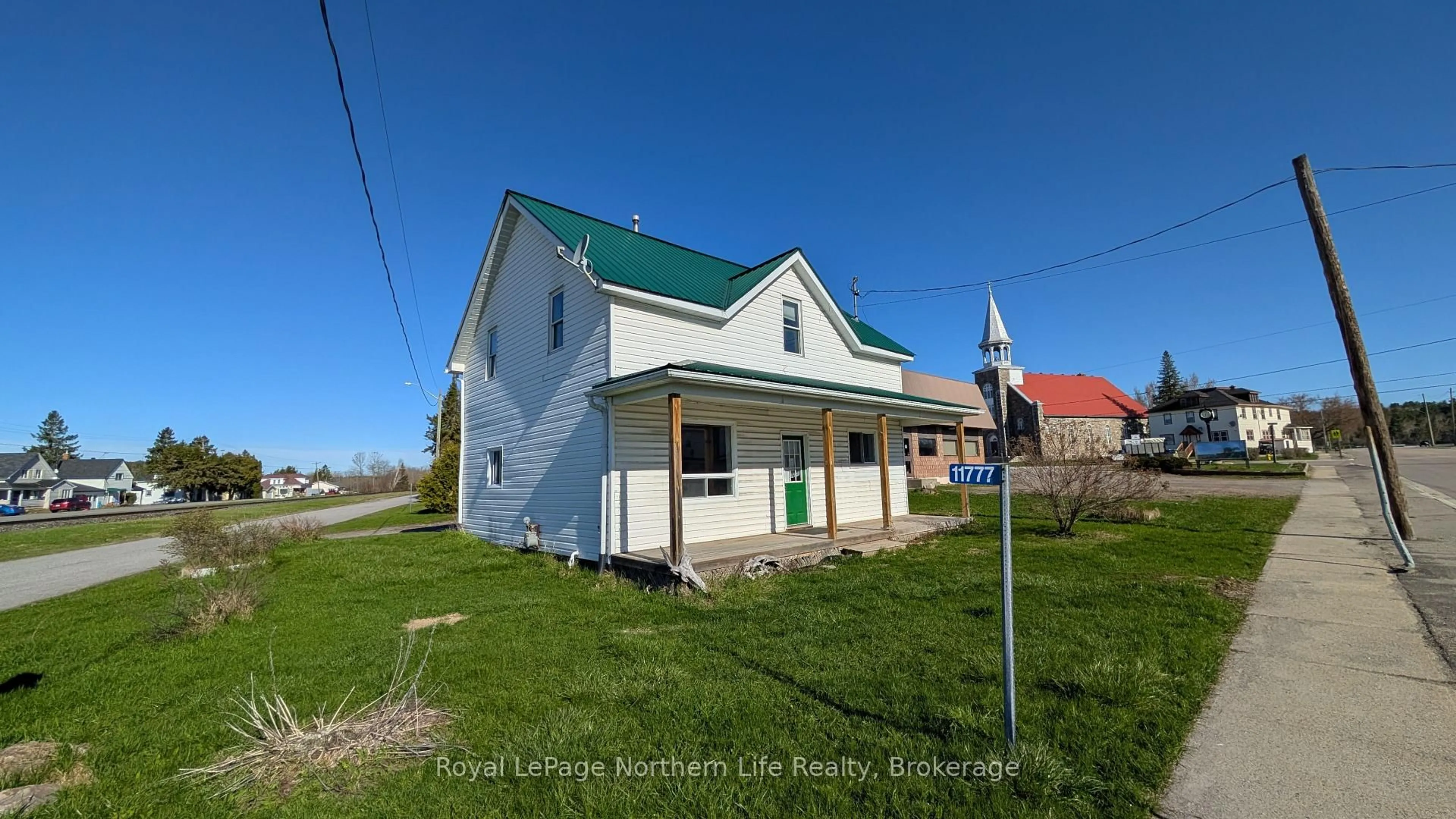 A pic from outside/outdoor area/front of a property/back of a property/a pic from drone, building for 11777 Highway 64, West Nipissing Ontario P0H 2M0