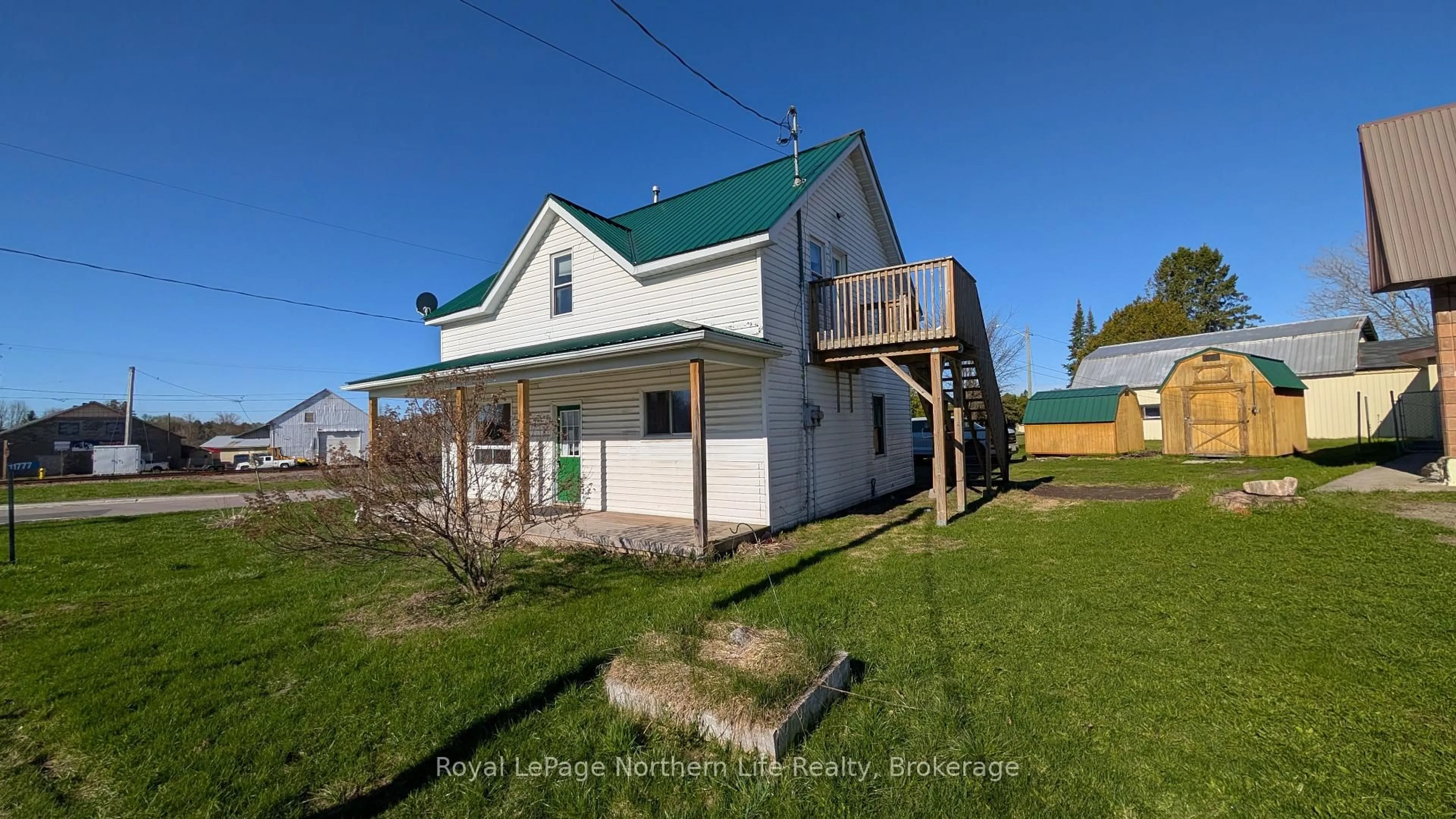 A pic from outside/outdoor area/front of a property/back of a property/a pic from drone, building for 11777 Highway 64, West Nipissing Ontario P0H 2M0