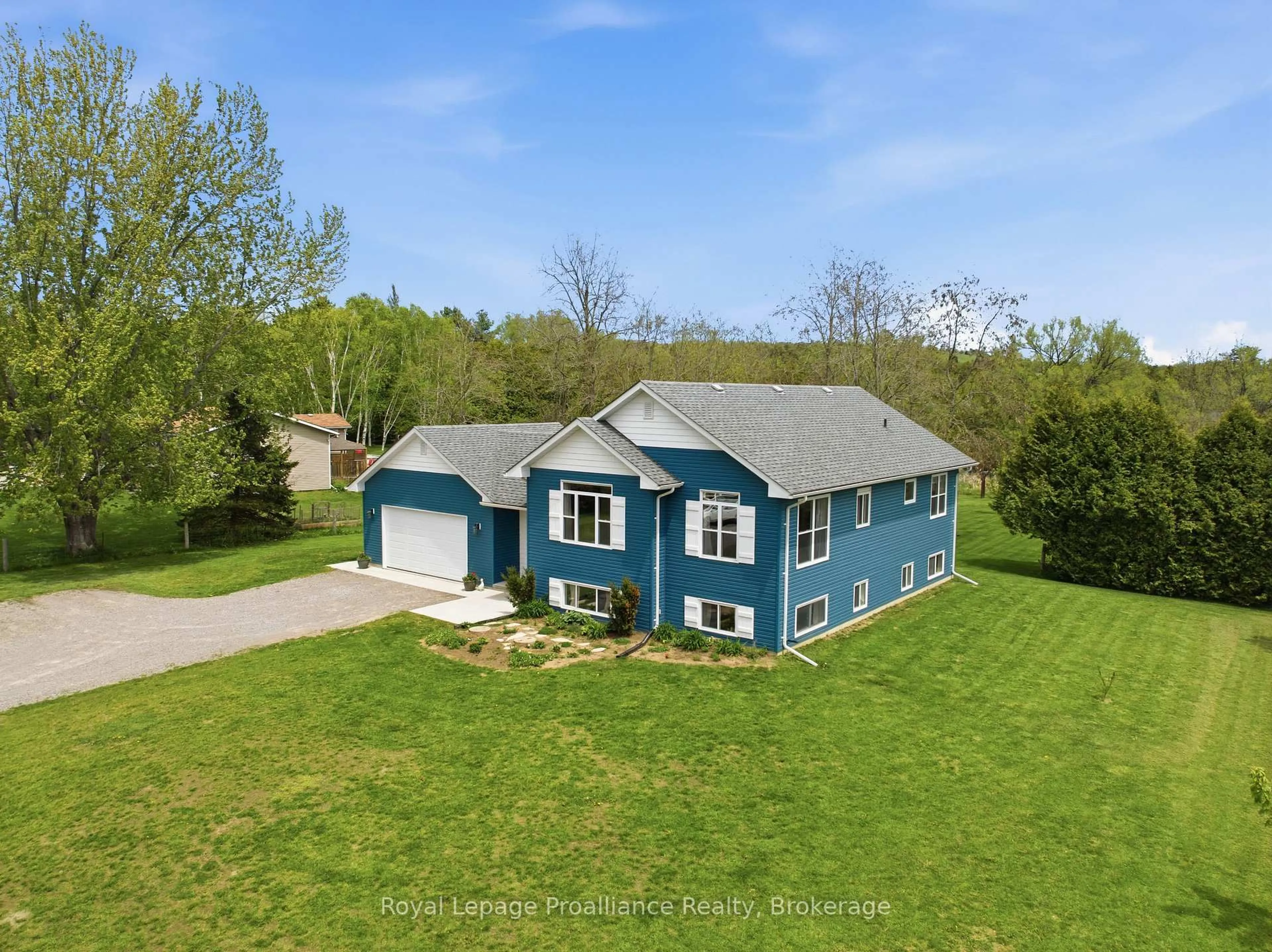 A pic from outside/outdoor area/front of a property/back of a property/a pic from drone, water/lake/river/ocean view for 119 Jackson Dr, Cramahe Ontario K0K 1S0