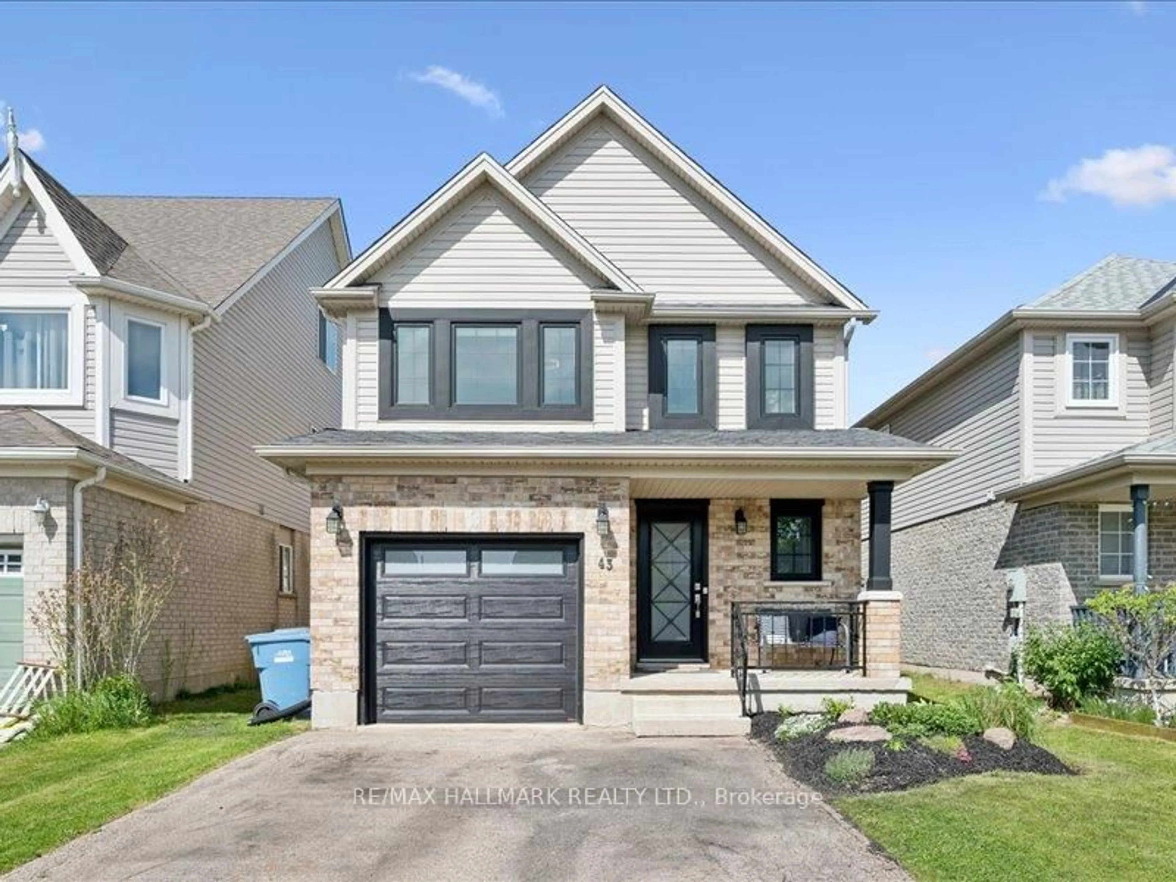 Home with brick exterior material, street for 43 Schiedel Dr, Guelph Ontario N1E 7M3