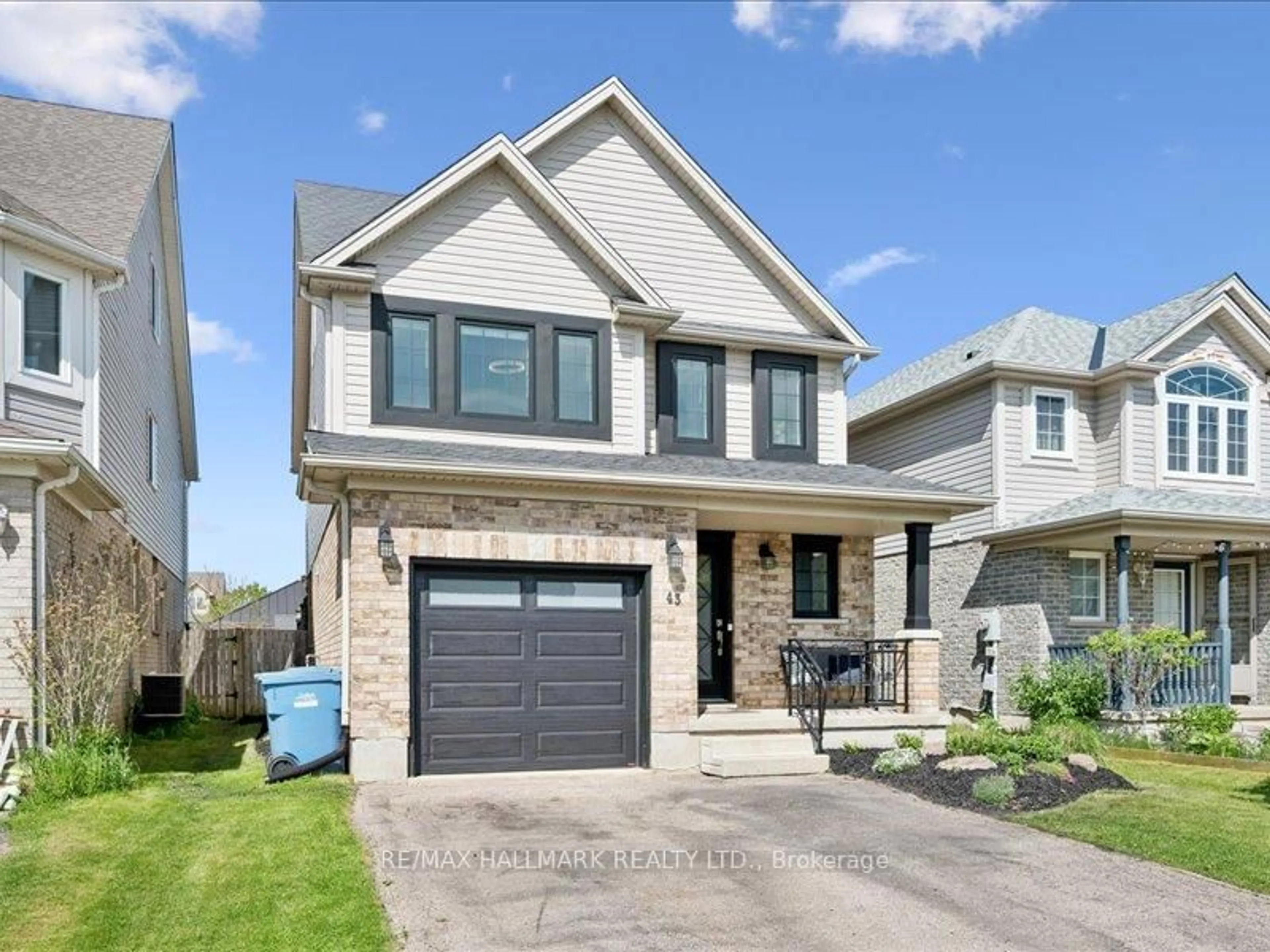 Home with brick exterior material, street for 43 Schiedel Dr, Guelph Ontario N1E 7M3