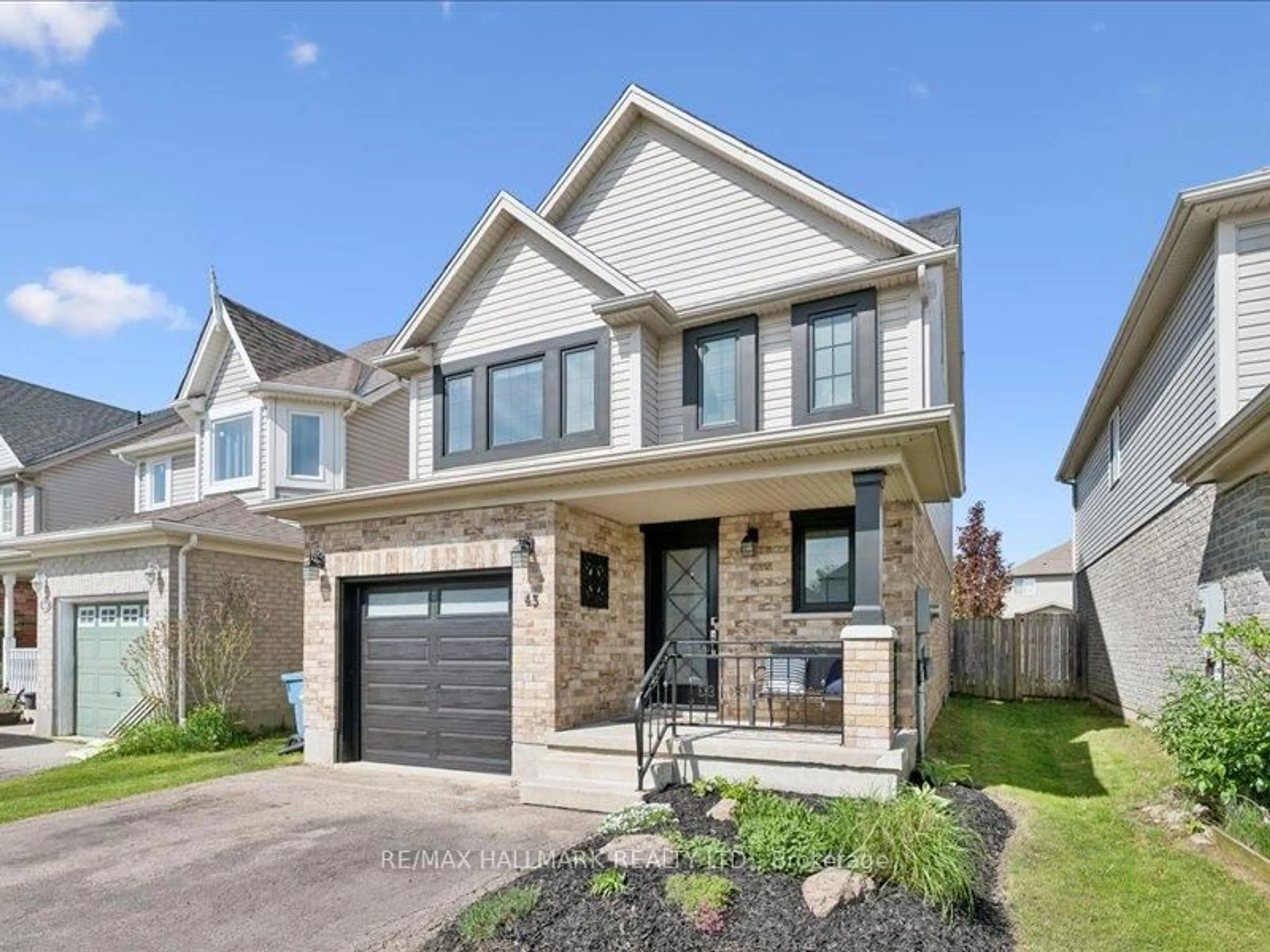 Home with brick exterior material, street for 43 Schiedel Dr, Guelph Ontario N1E 7M3