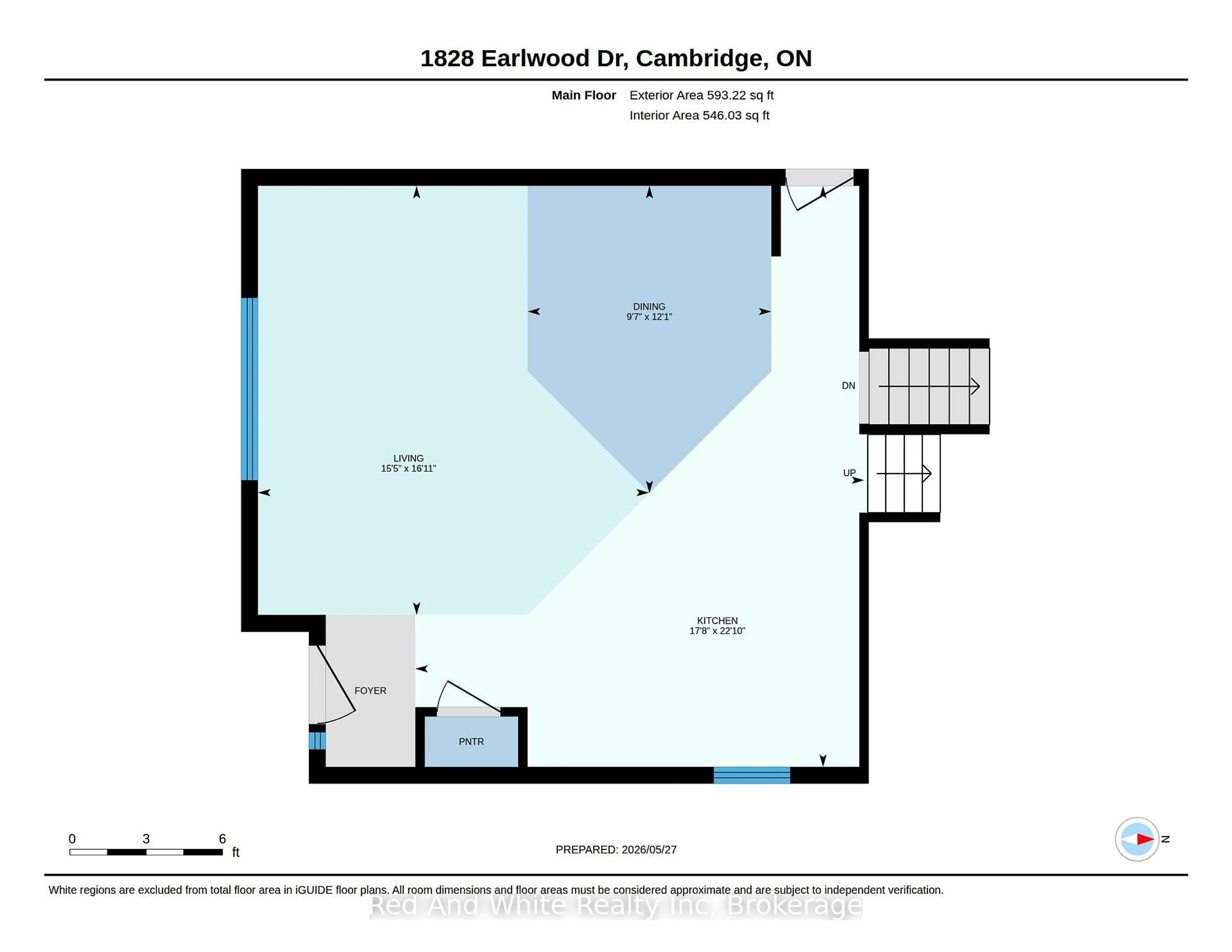 Floor plan for 1828 Earlwood Dr, Cambridge Ontario N3H 5A3