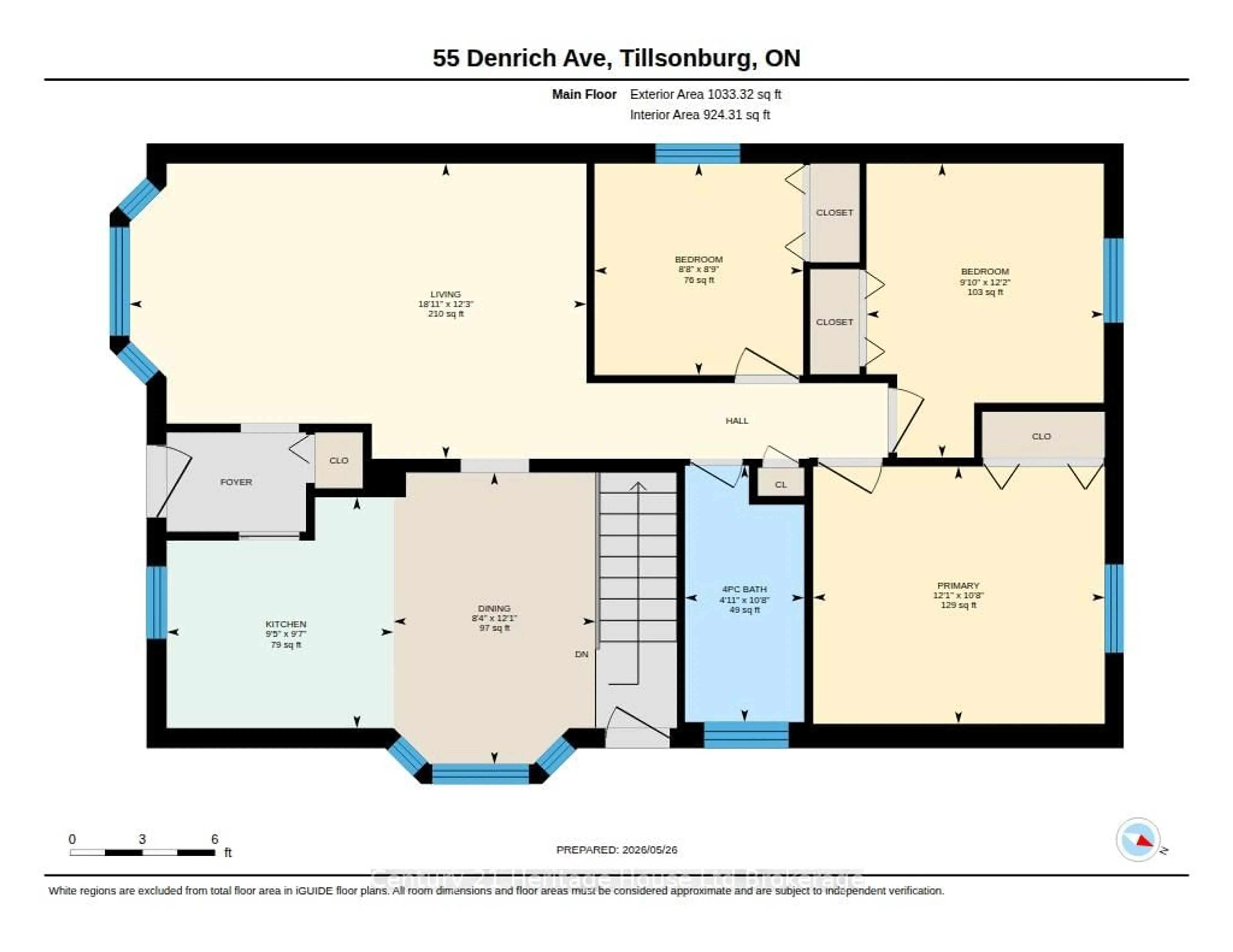 Floor plan for 55 Denrich Ave, Tillsonburg Ontario N4G 4X6