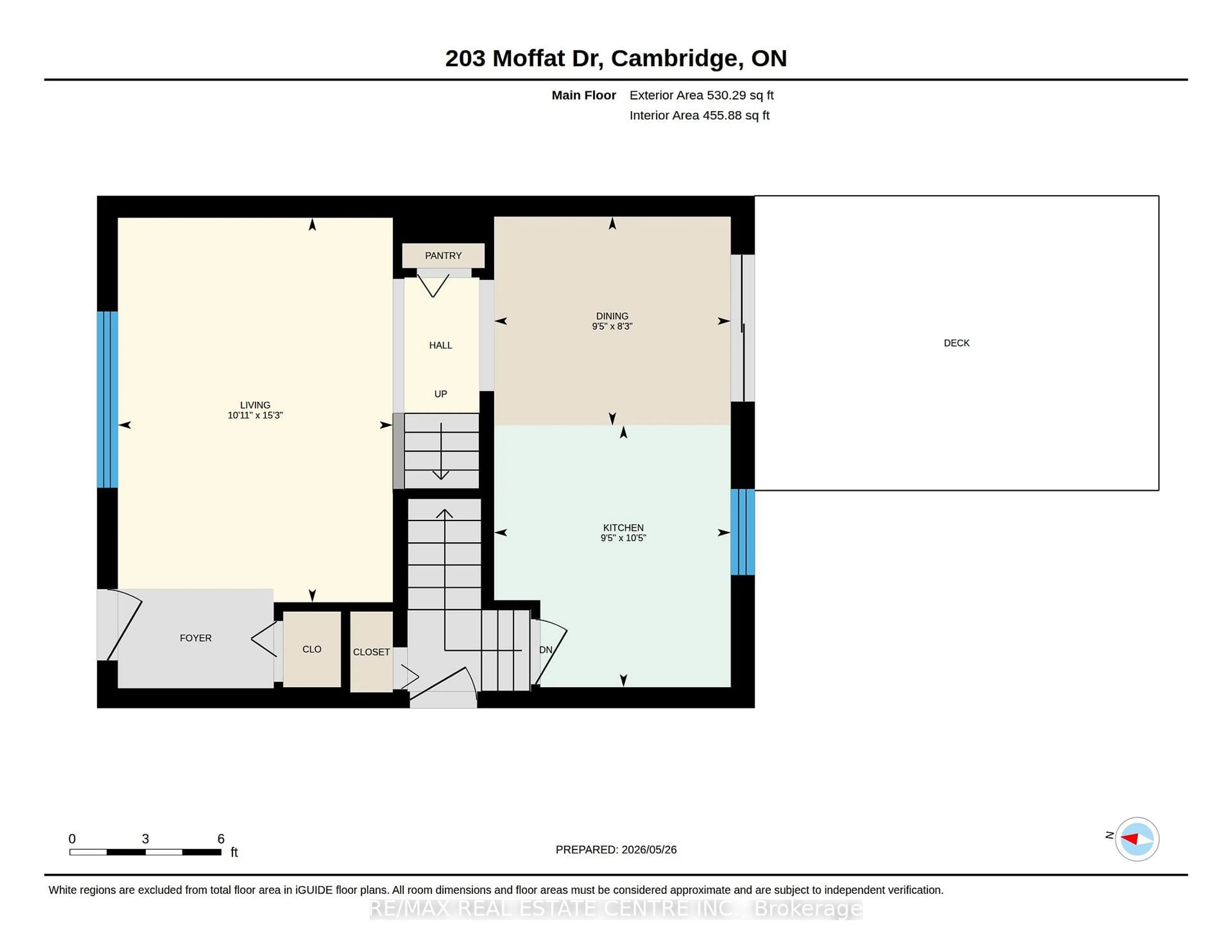 Floor plan for 203 Moffat Dr, Cambridge Ontario N1R 6C1
