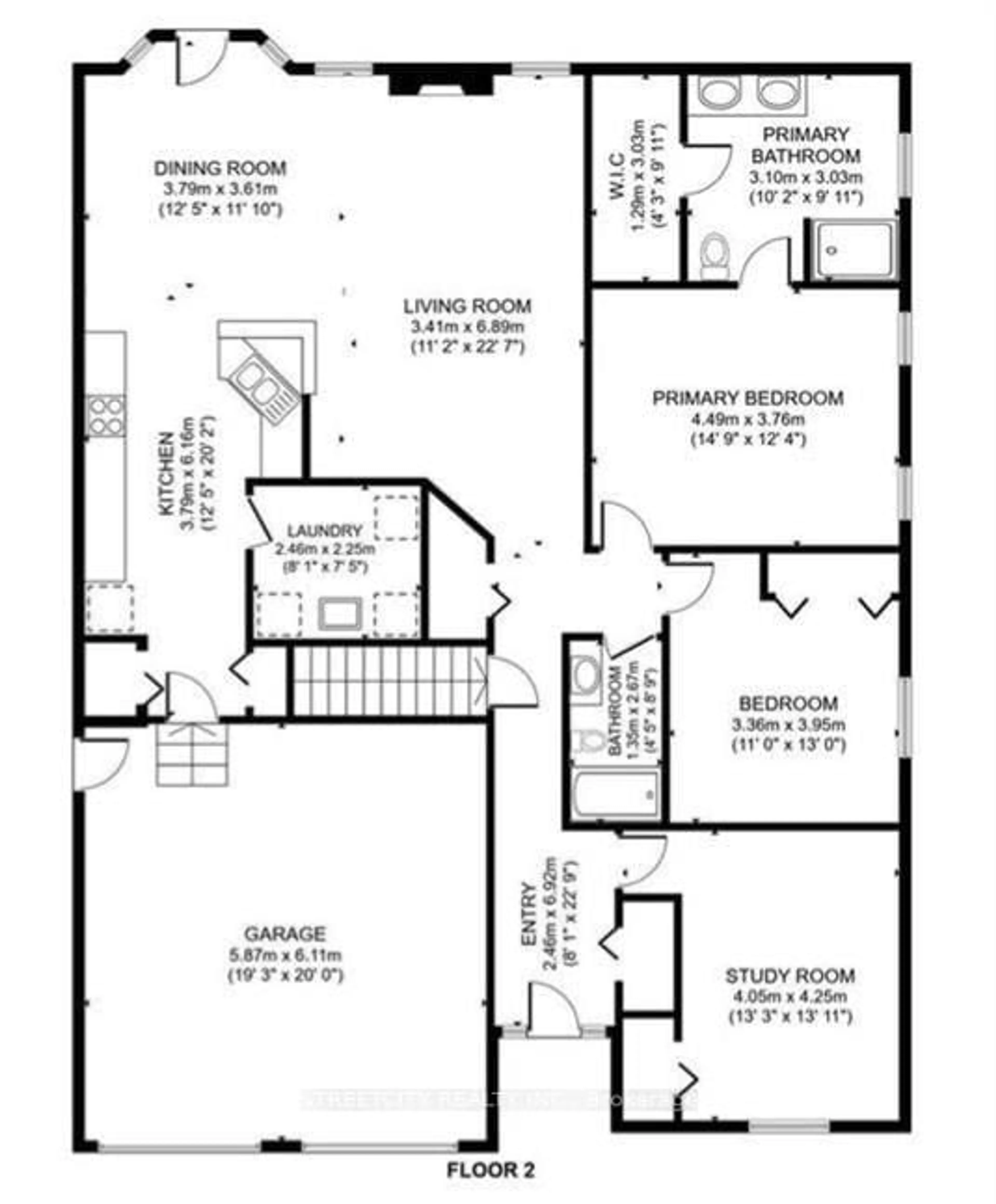 Floor plan for 1619 Jubilee Dr, London North Ontario N6G 5K4