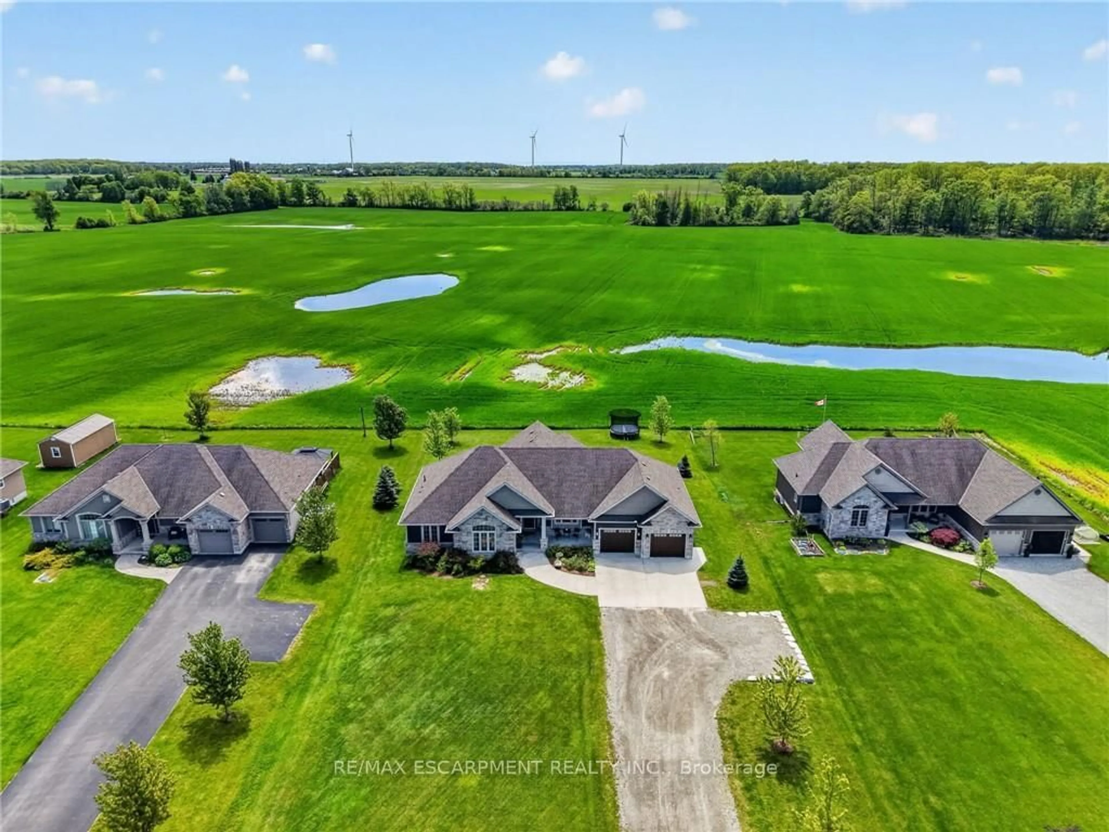 A pic from outside/outdoor area/front of a property/back of a property/a pic from drone, water/lake/river/ocean view for 7162 RAINHAM Rd, Haldimand Ontario N1A 2W8