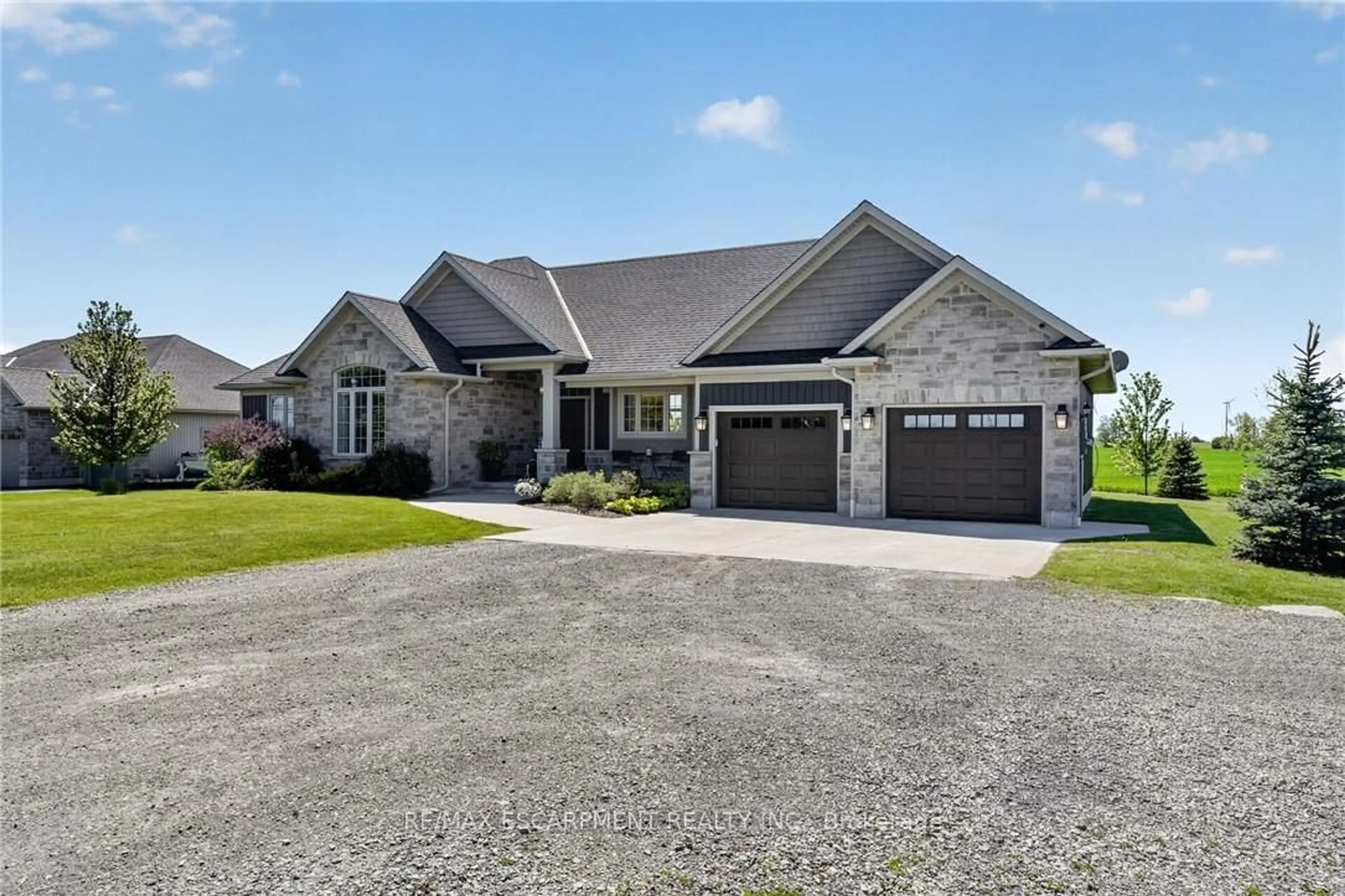 Home with brick exterior material, street for 7162 RAINHAM Rd, Haldimand Ontario N1A 2W8