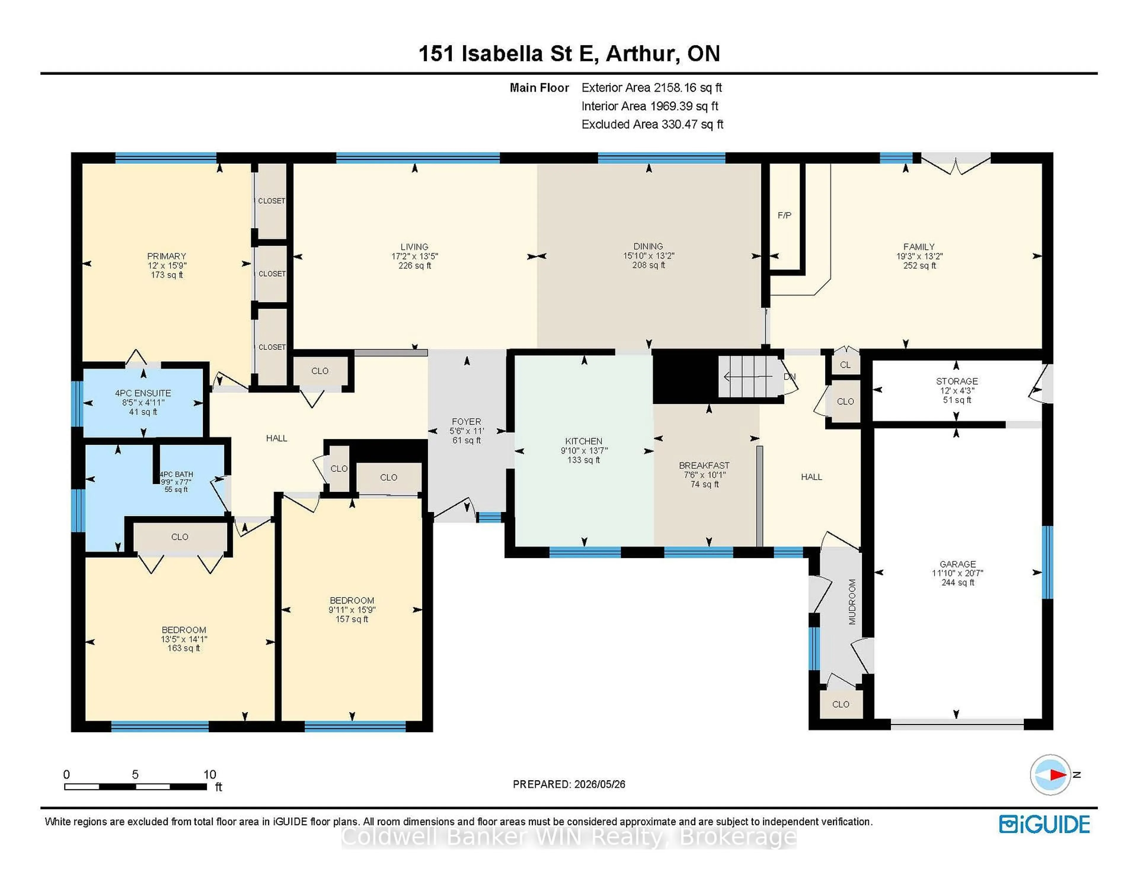Floor plan for 151 Isabella St, Wellington North Ontario N0G 1A0