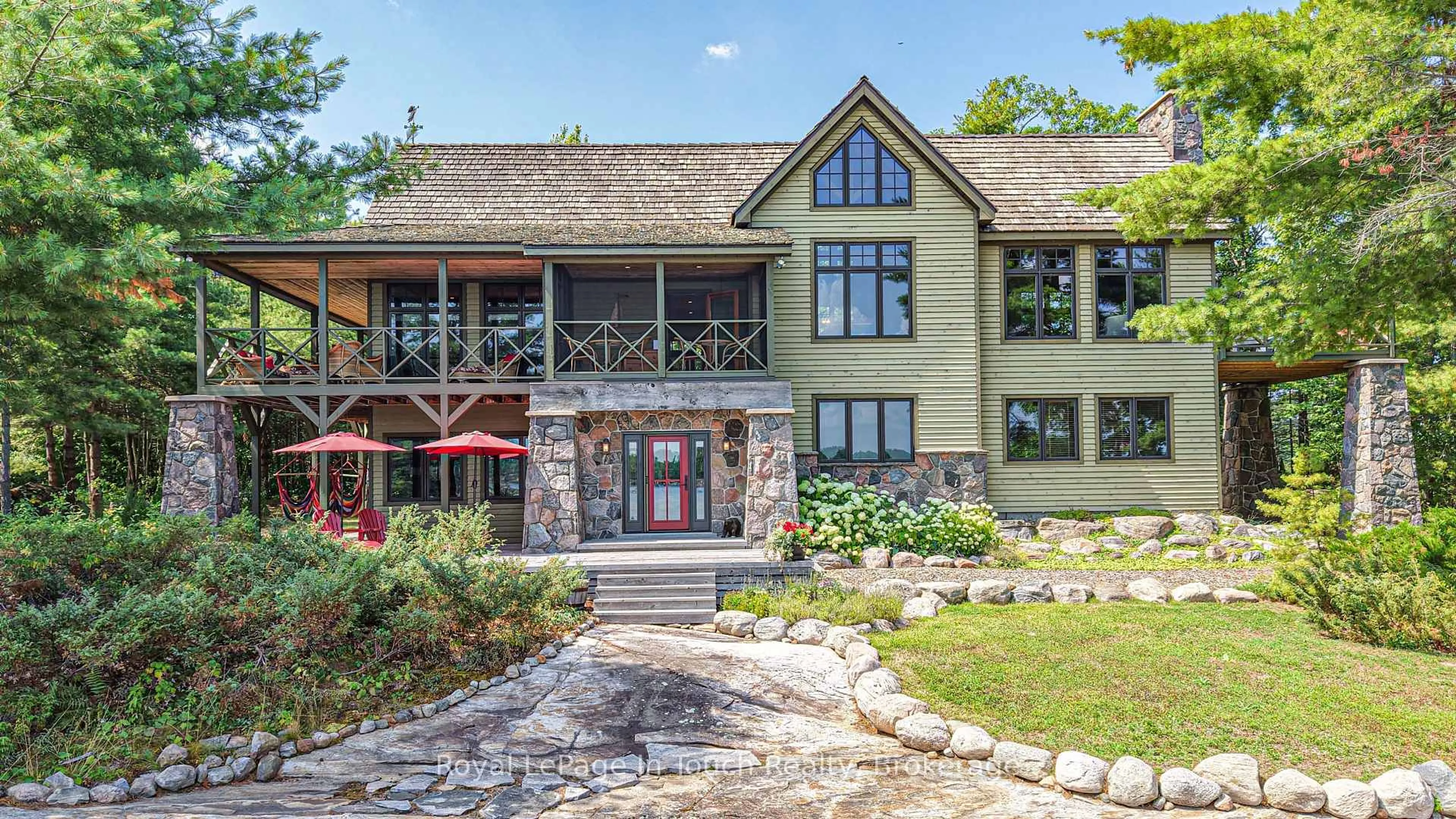 Home with brick exterior material, water/lake/river/ocean view for 4 Is 2075 Arthur Island, Georgian Bay, Georgian Bay Ontario P0E 1E0
