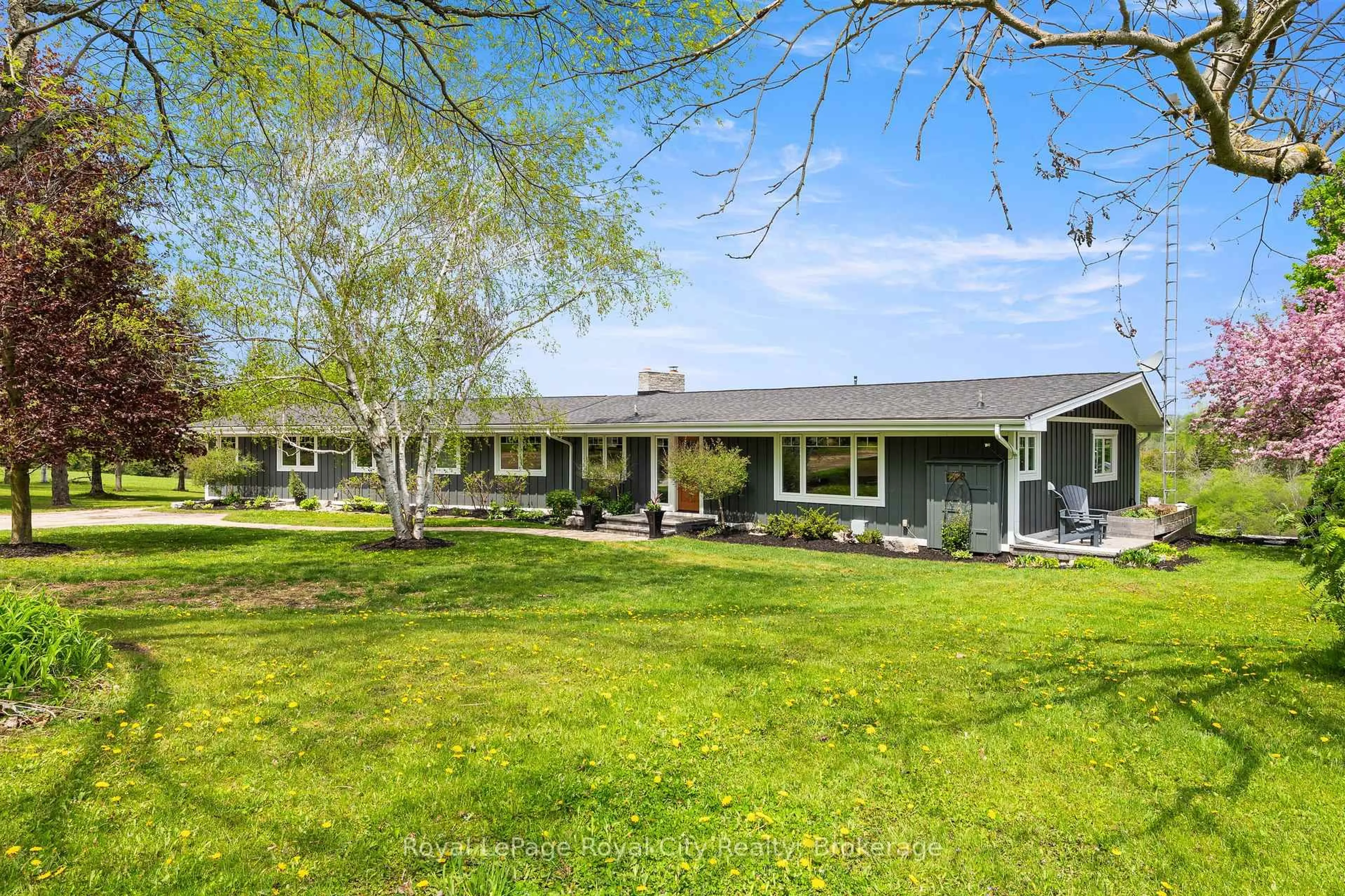 A pic from outside/outdoor area/front of a property/back of a property/a pic from drone, street for 5902 Sideroad 6, Centre Wellington Ontario N1H 6J2