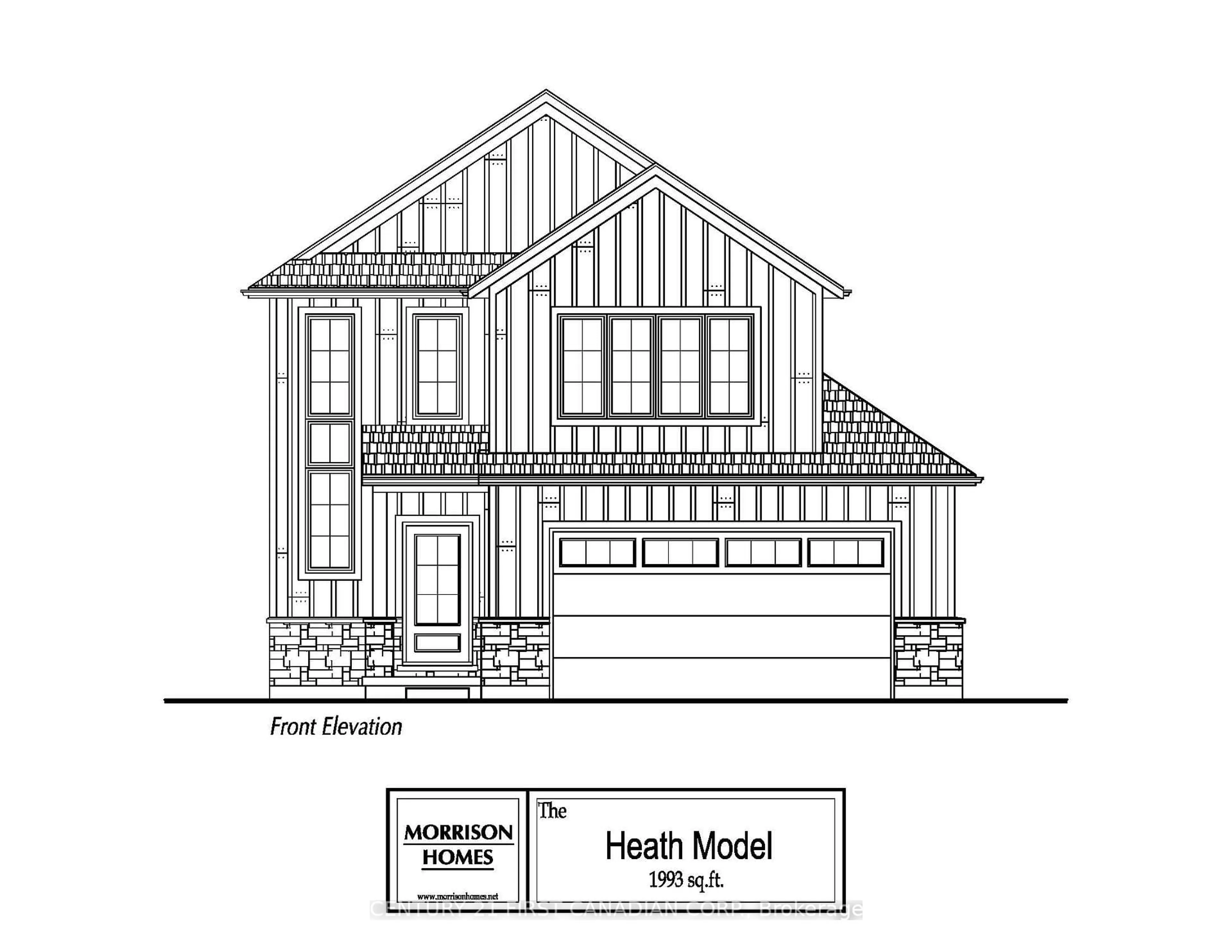 Floor plan for 15 DOERR Crt, North Middlesex Ontario N0M 1A0