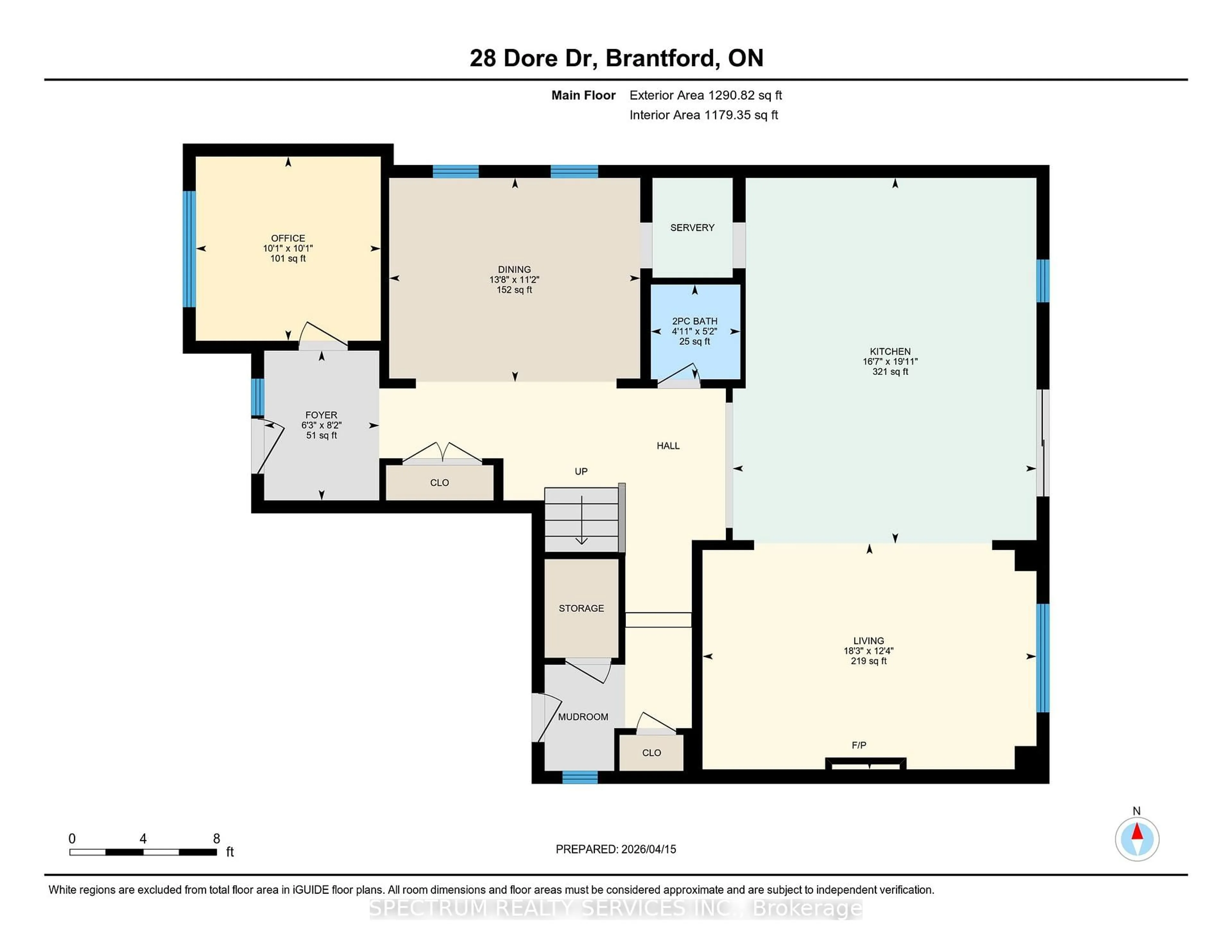 Floor plan for 28 Dore Dr, Brantford Ontario N3T 0X6