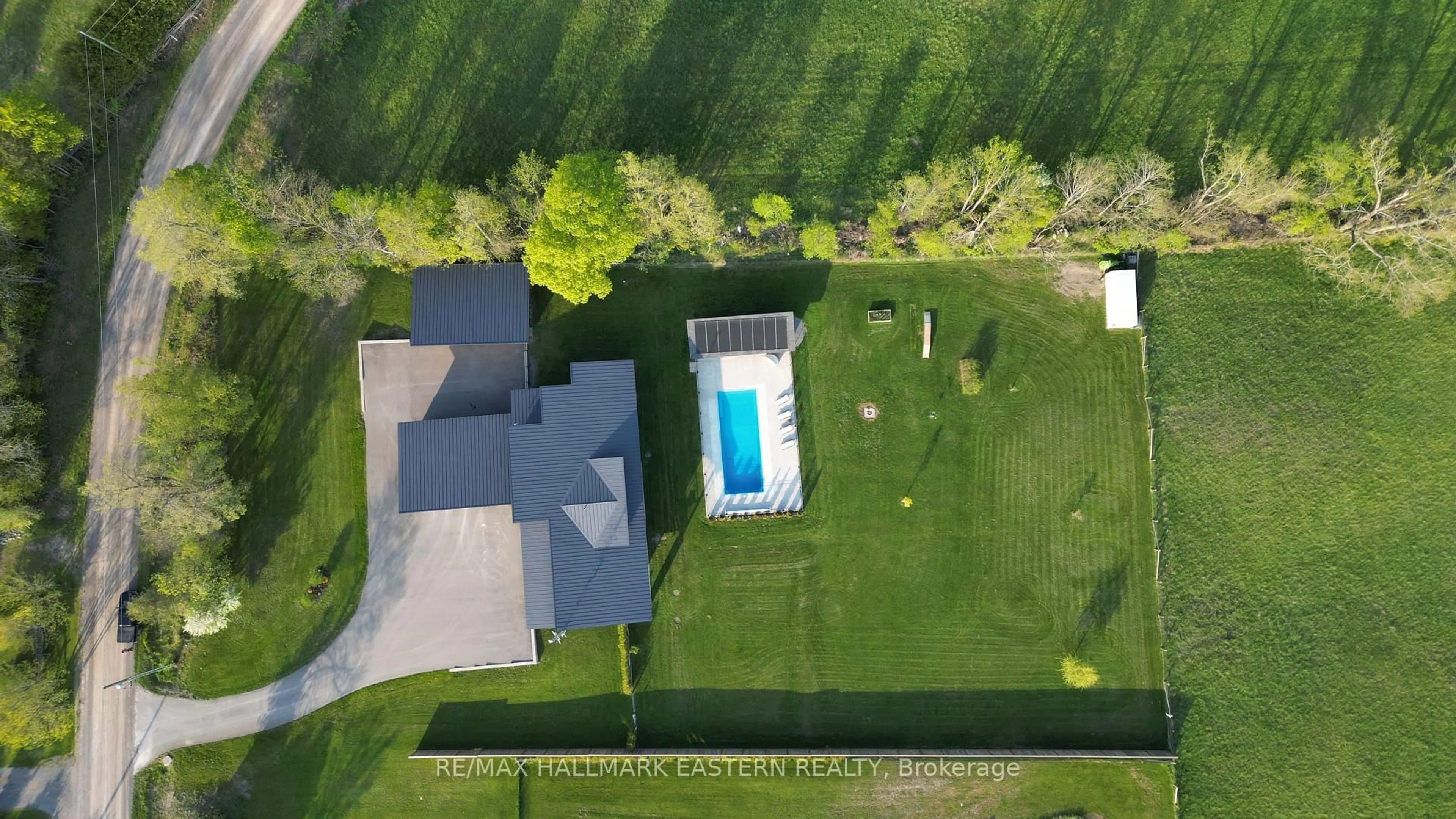 A pic from outside/outdoor area/front of a property/back of a property/a pic from drone, unknown for 1483 Webster Rd, Douro-Dummer Ontario K0L 2V0