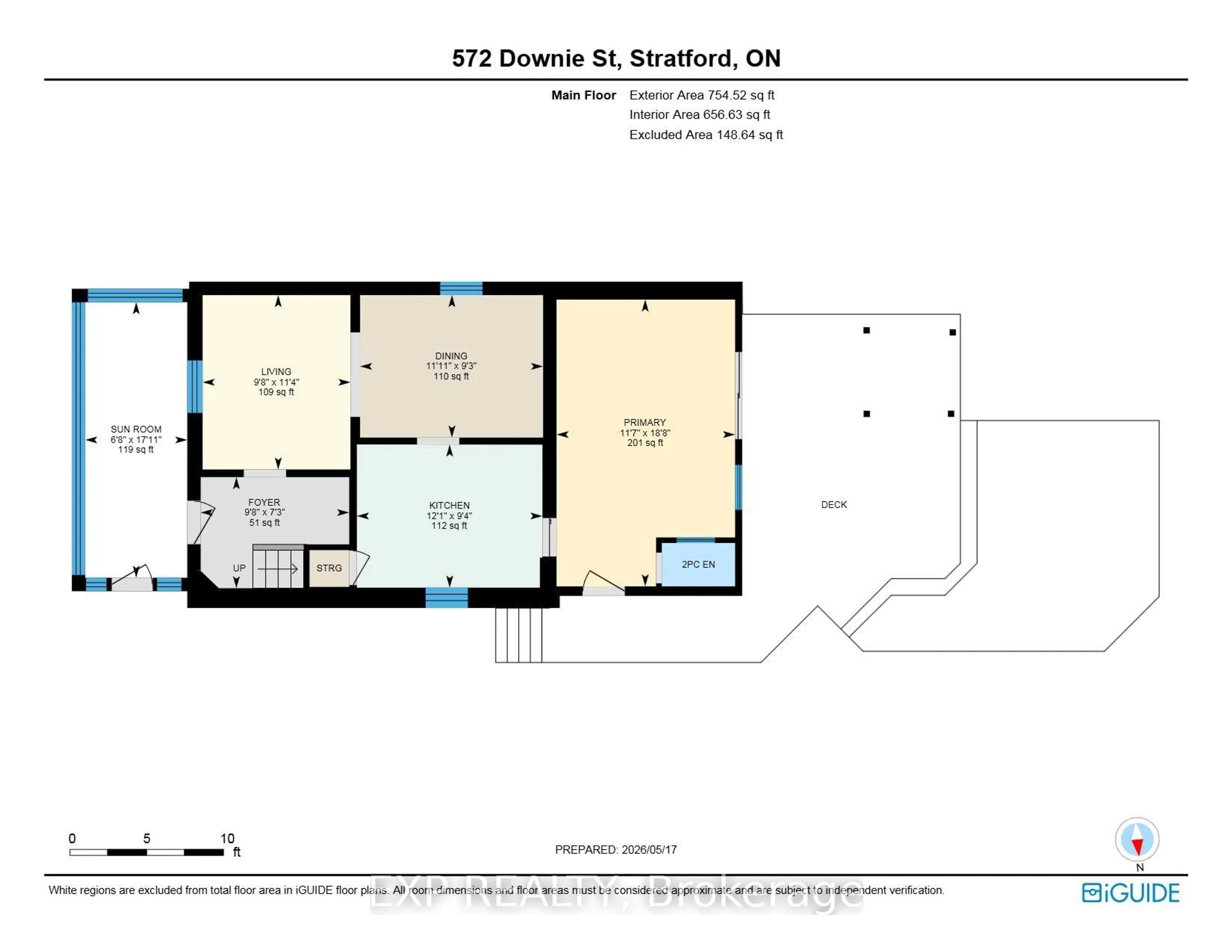 Floor plan for 572 Downie St, Stratford Ontario N5A 1Y4