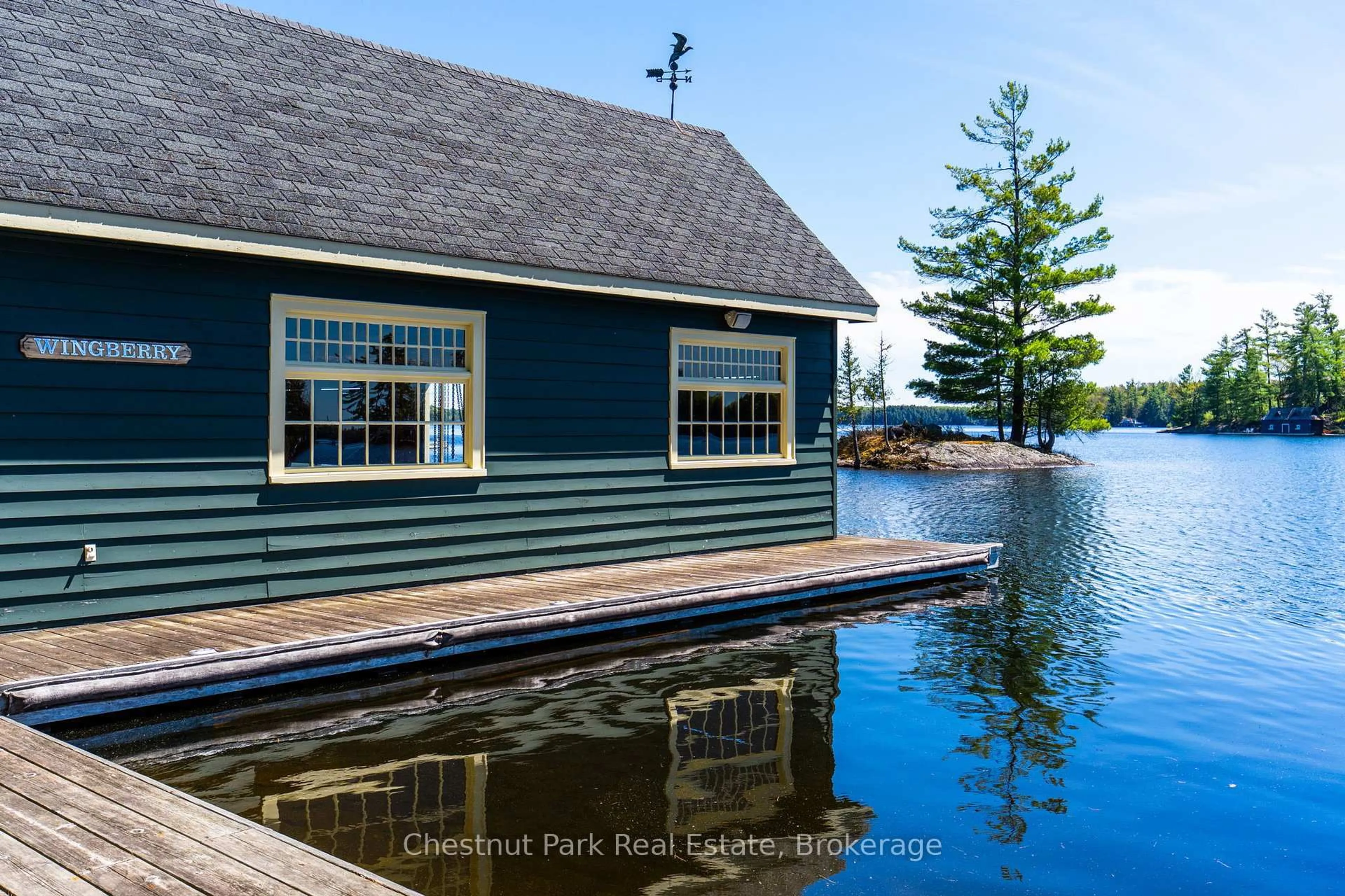 Patio, water/lake/river/ocean view for 1064 Heather Lodge Rd #1 & 3, Muskoka Lakes Ontario P0B 1J0