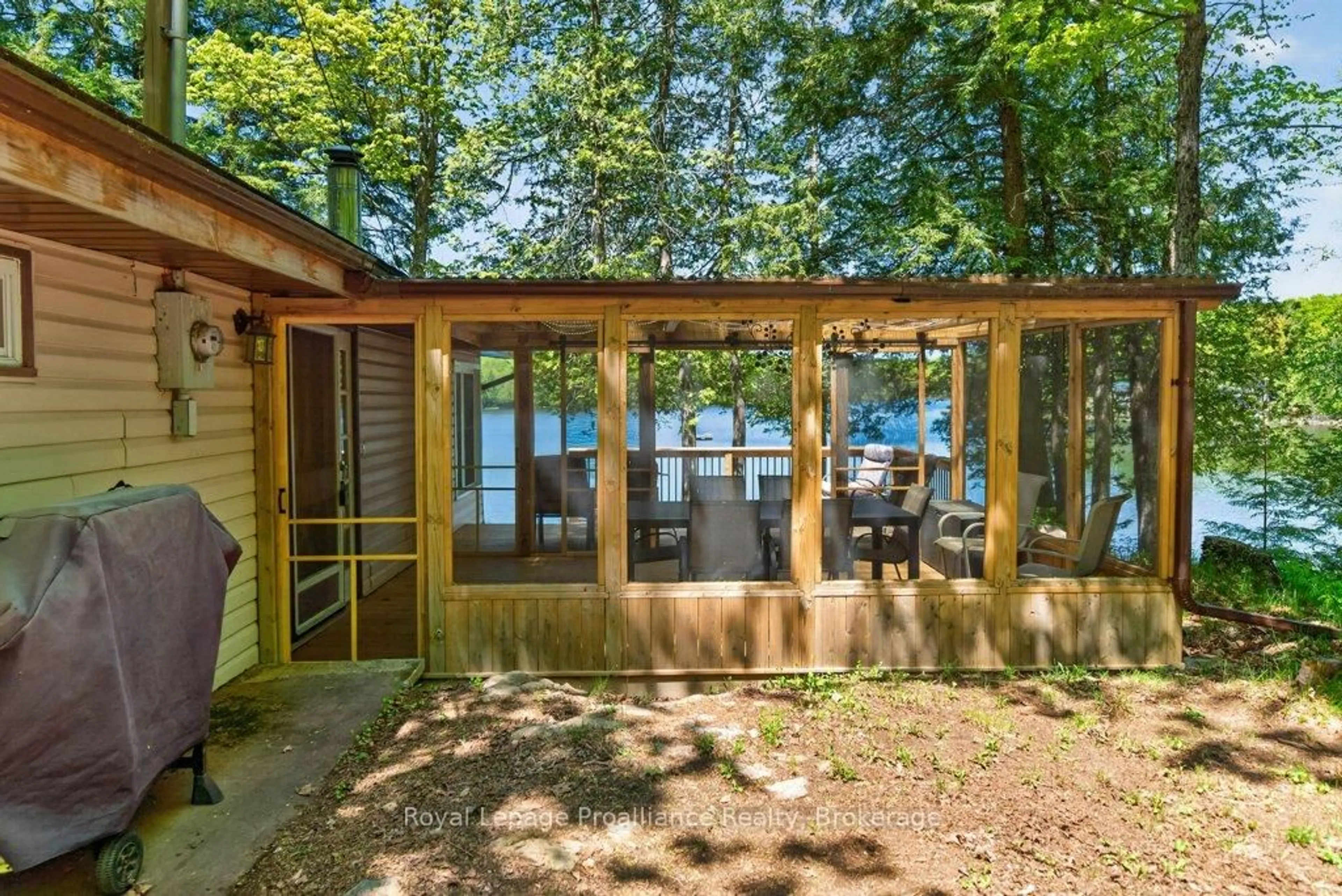 Patio, water/lake/river/ocean view for 1051C Hereford Highlands Lane, Ardoch Ontario K0H 1C0