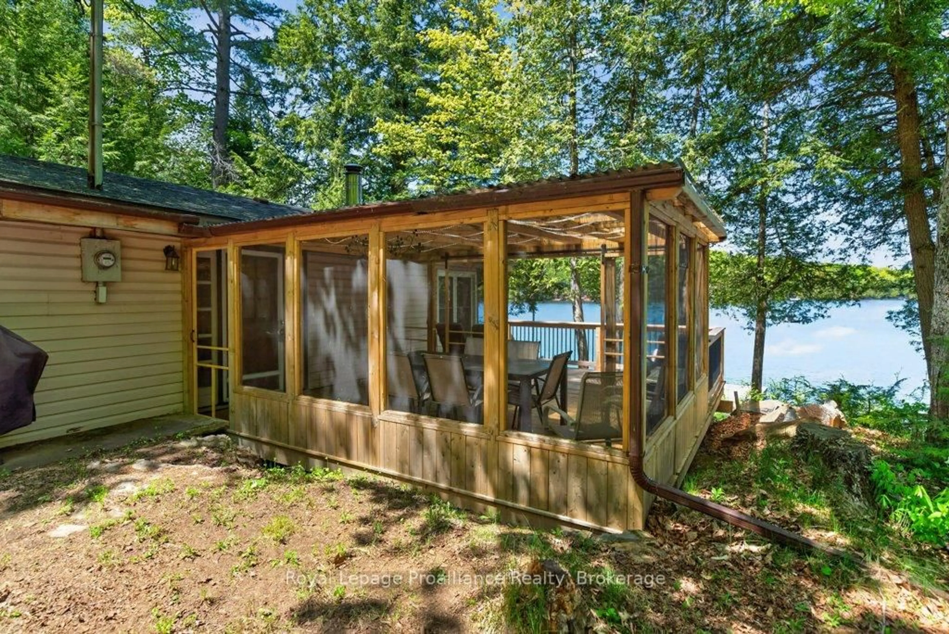 Patio, water/lake/river/ocean view for 1051C Hereford Highlands Lane, Ardoch Ontario K0H 1C0